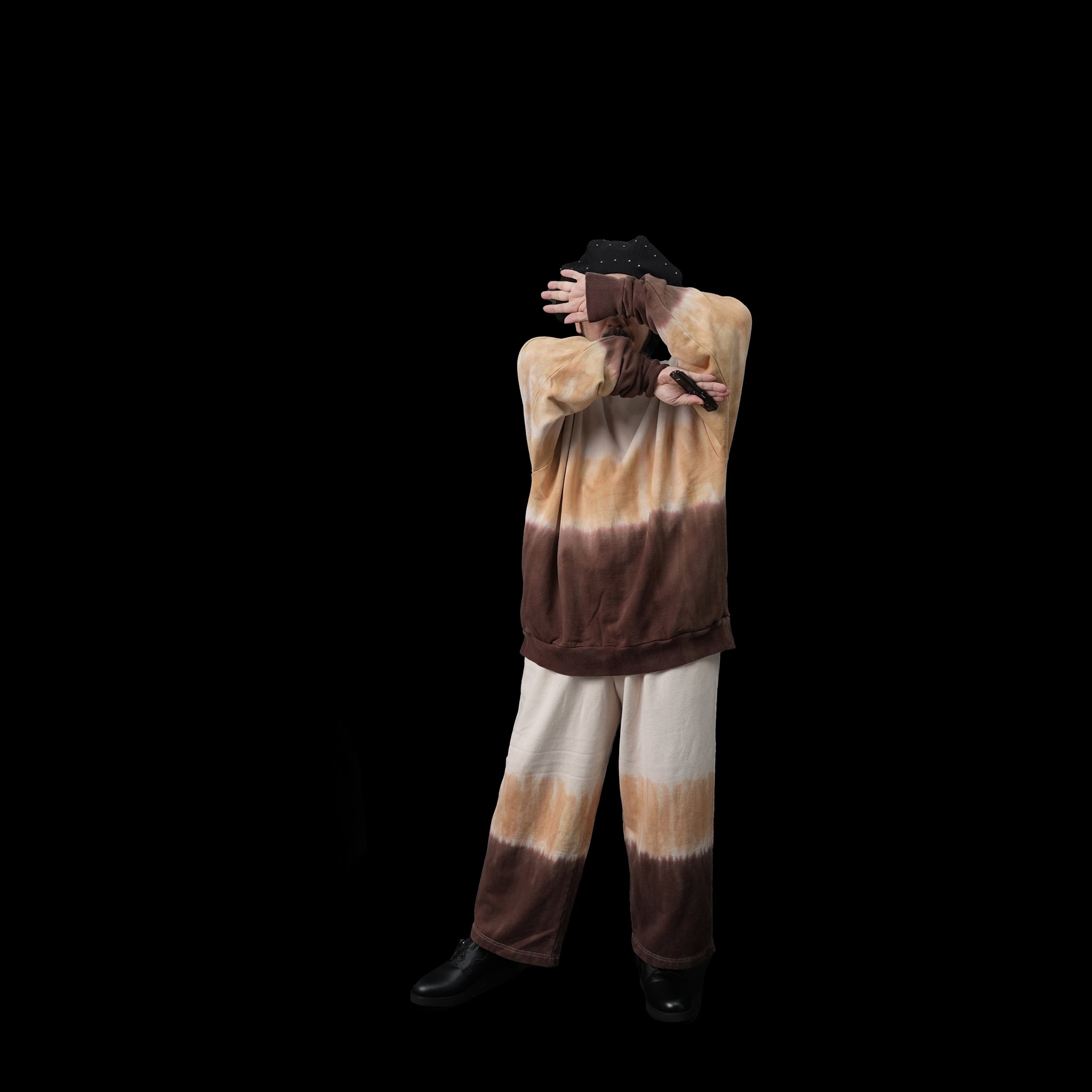Name:Tiedye Pile Pullover | Color:Mix/Coffee【AMBERGLEAM_アンバーグリーム】| No:1143131111