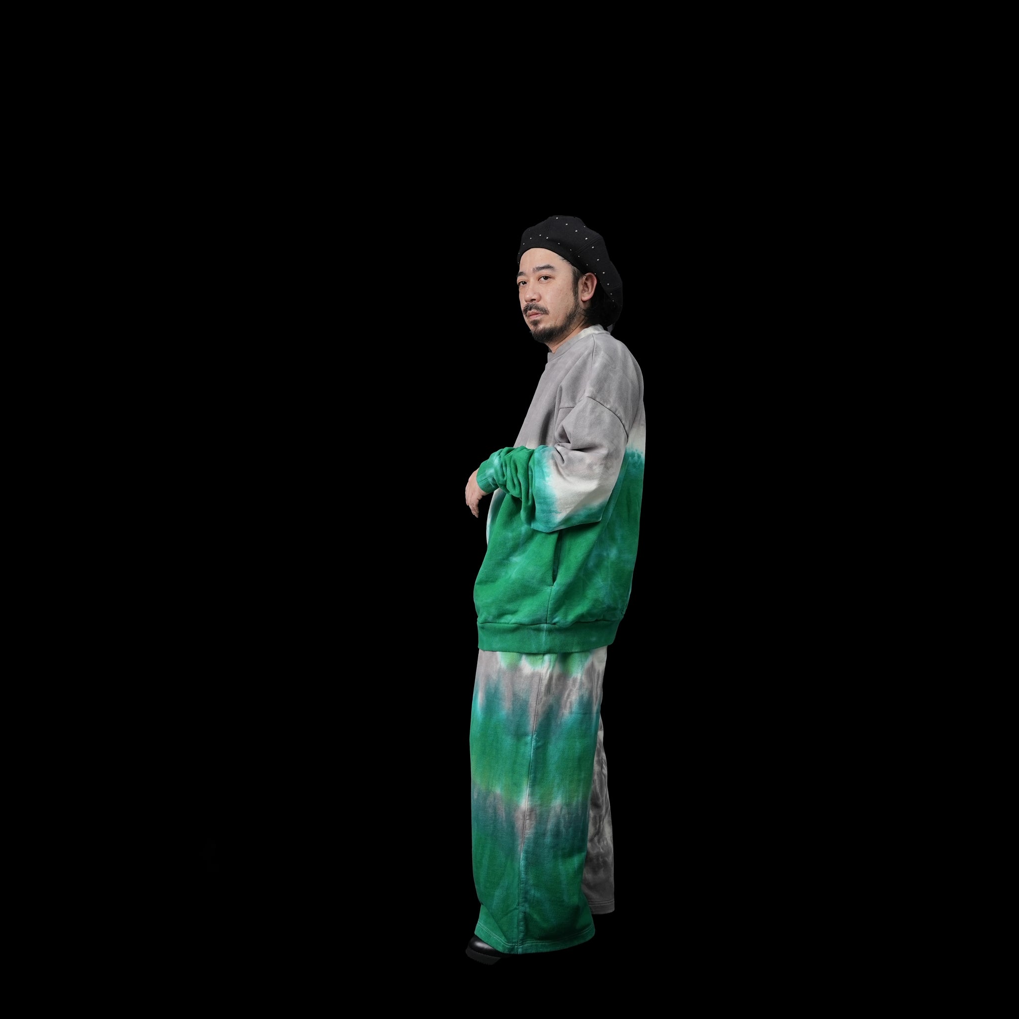 Tiedye Pile Pants | Color:Mix/Coffee【AMBERGLEAM_アンバーグリーム】| 1144131112
