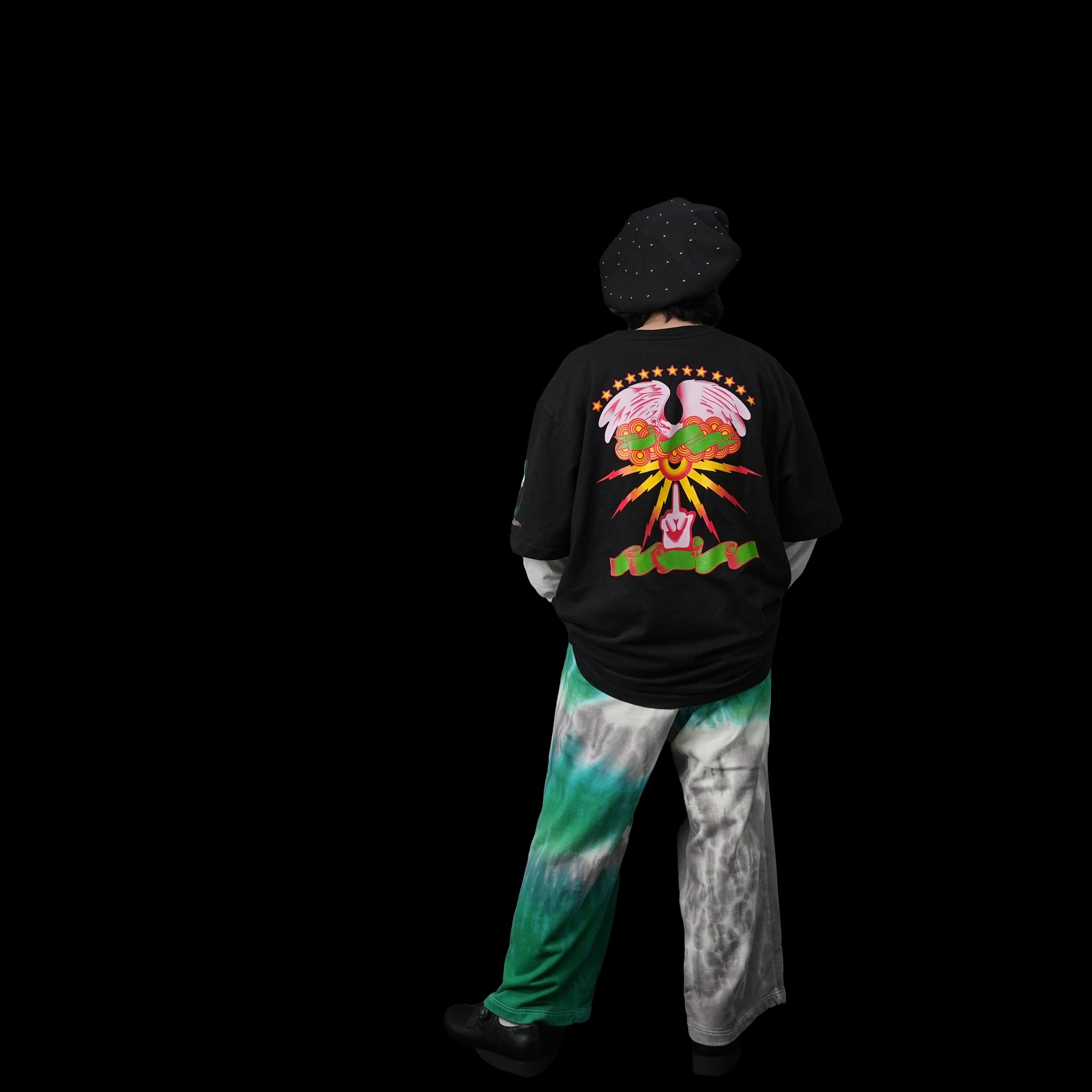 Tiedye Pile Pants | Color:Mix/Coffee【AMBERGLEAM_アンバーグリーム】| 1144131112