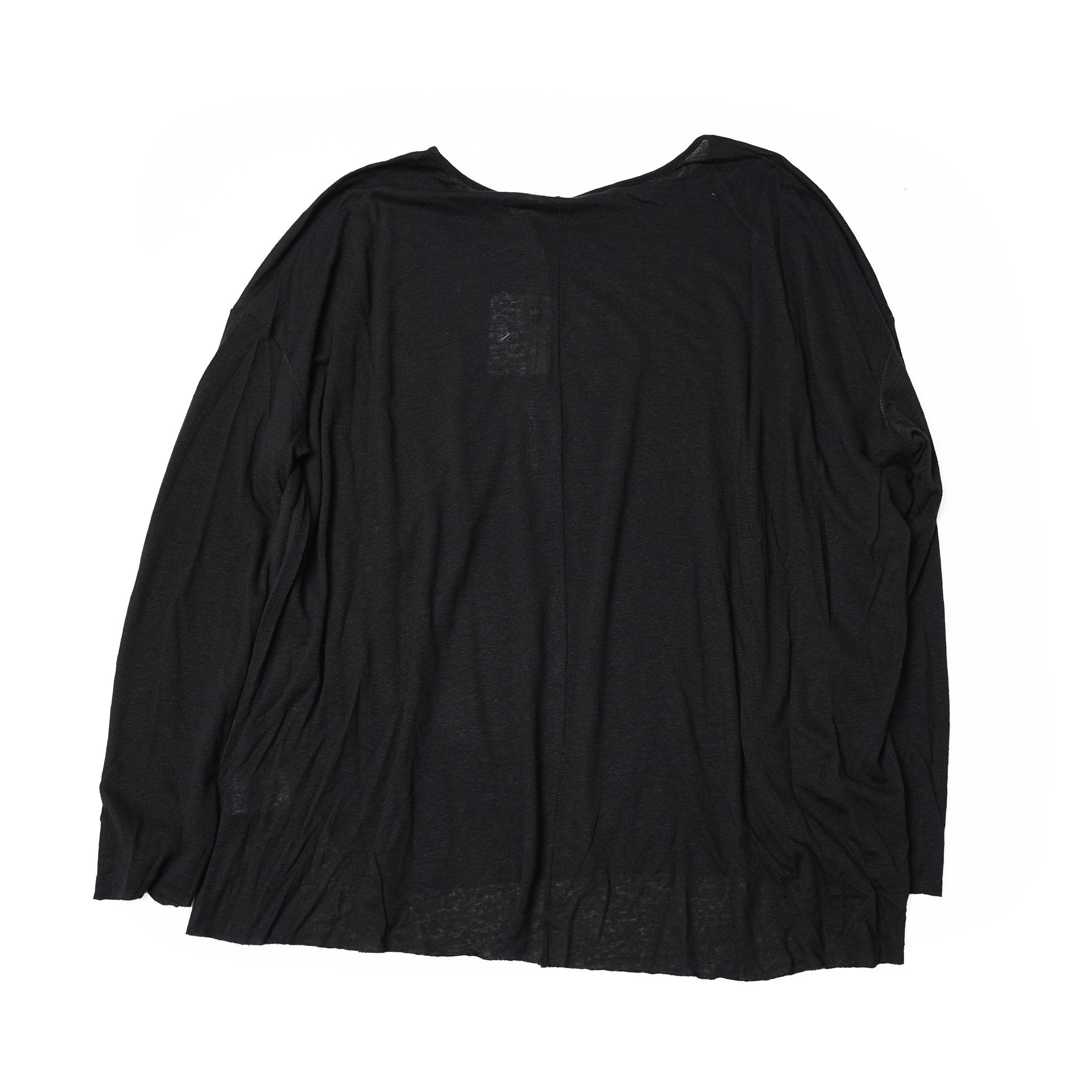 No:25835 | Name:BLACK SPLIT SIDE LONG SLEEVE TEE | Color:BLACK【ONE TEASPOON_ワンティースプーン】
