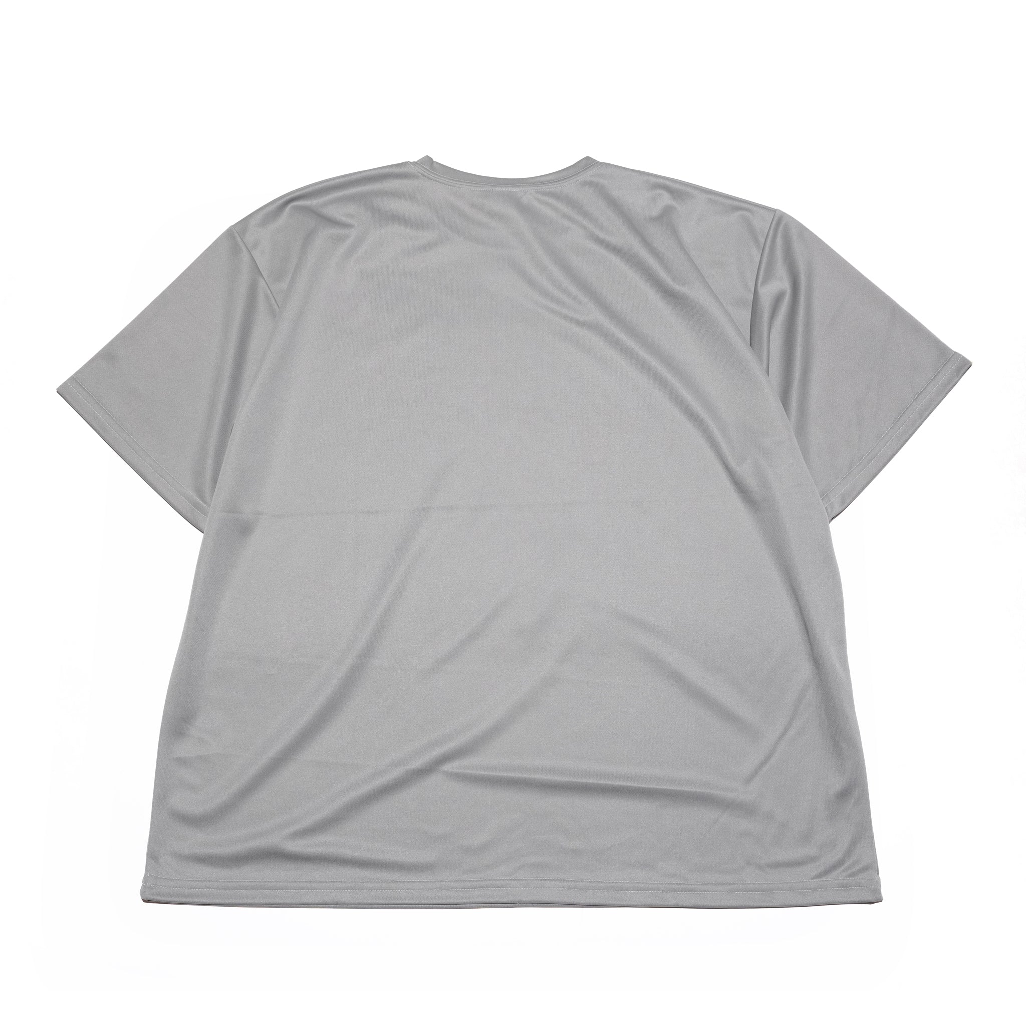 HIGH MOCK DRY TEE – Light Gray | D-SPORT WEAR | SMOKE T ONE 【ネコポス選択可能】