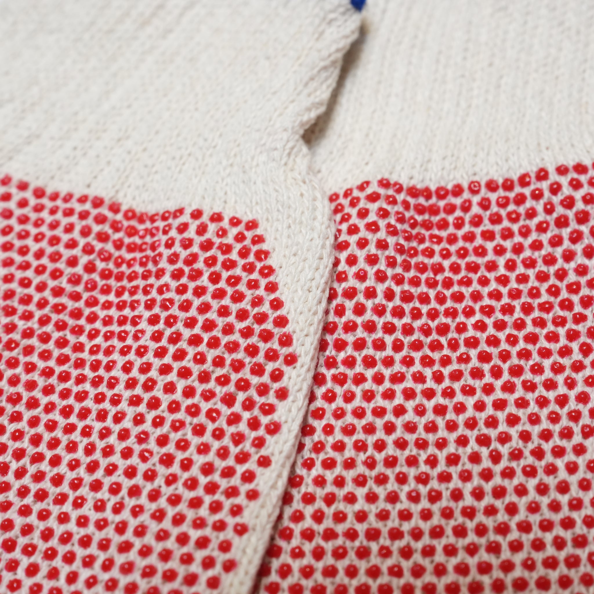 PVC Dot Knit Gloves – Red | No_u-01_red【U-LINE】【ネコポス選択可能】
