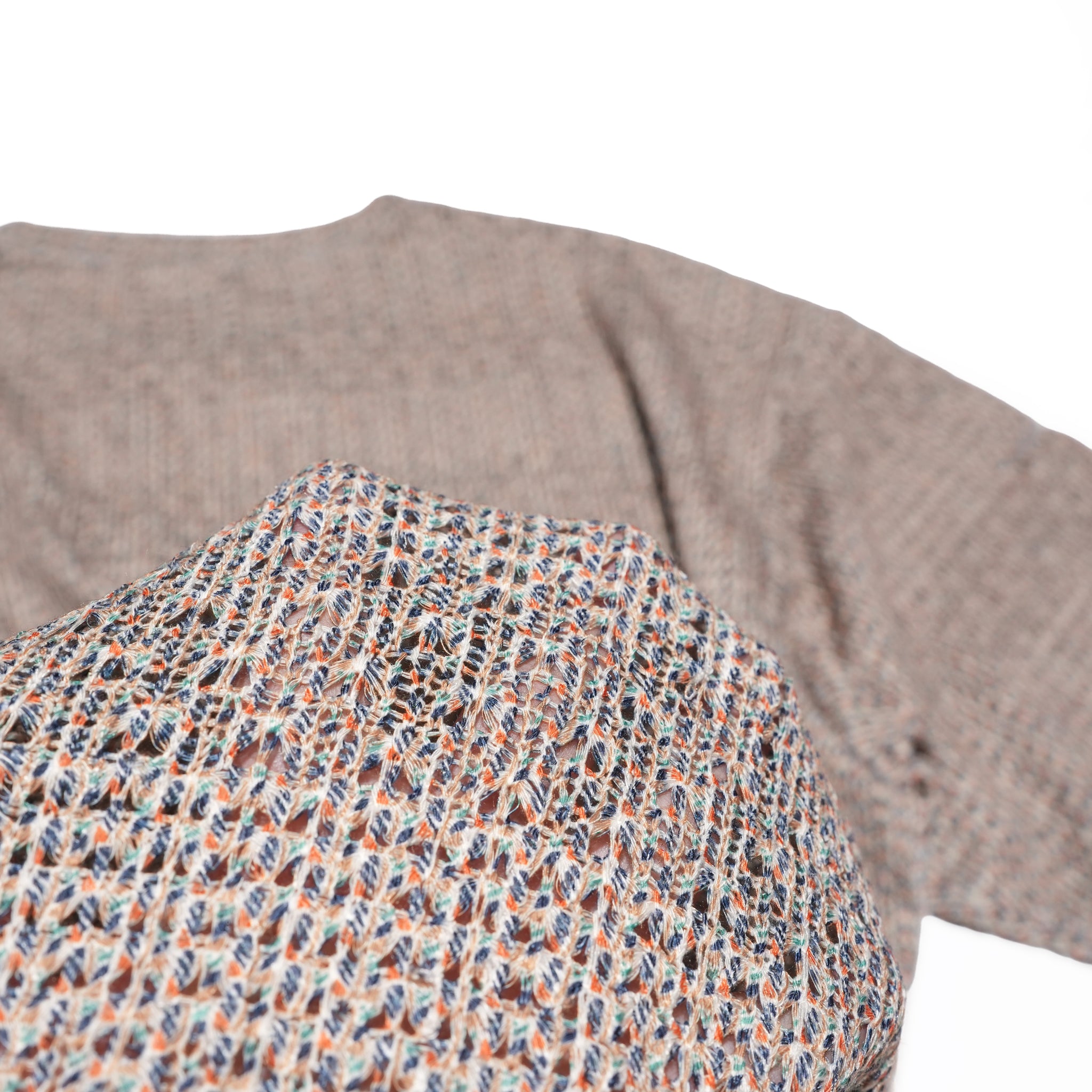 MIXED-MESH KNIT – MIXED-NATURAL | QUOLT