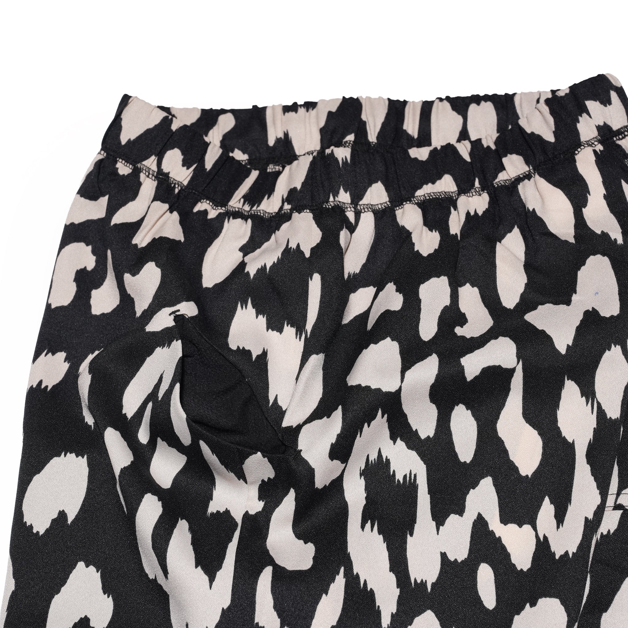 ABSTRACT PANTS – BLACK-IVORY | QUOLT