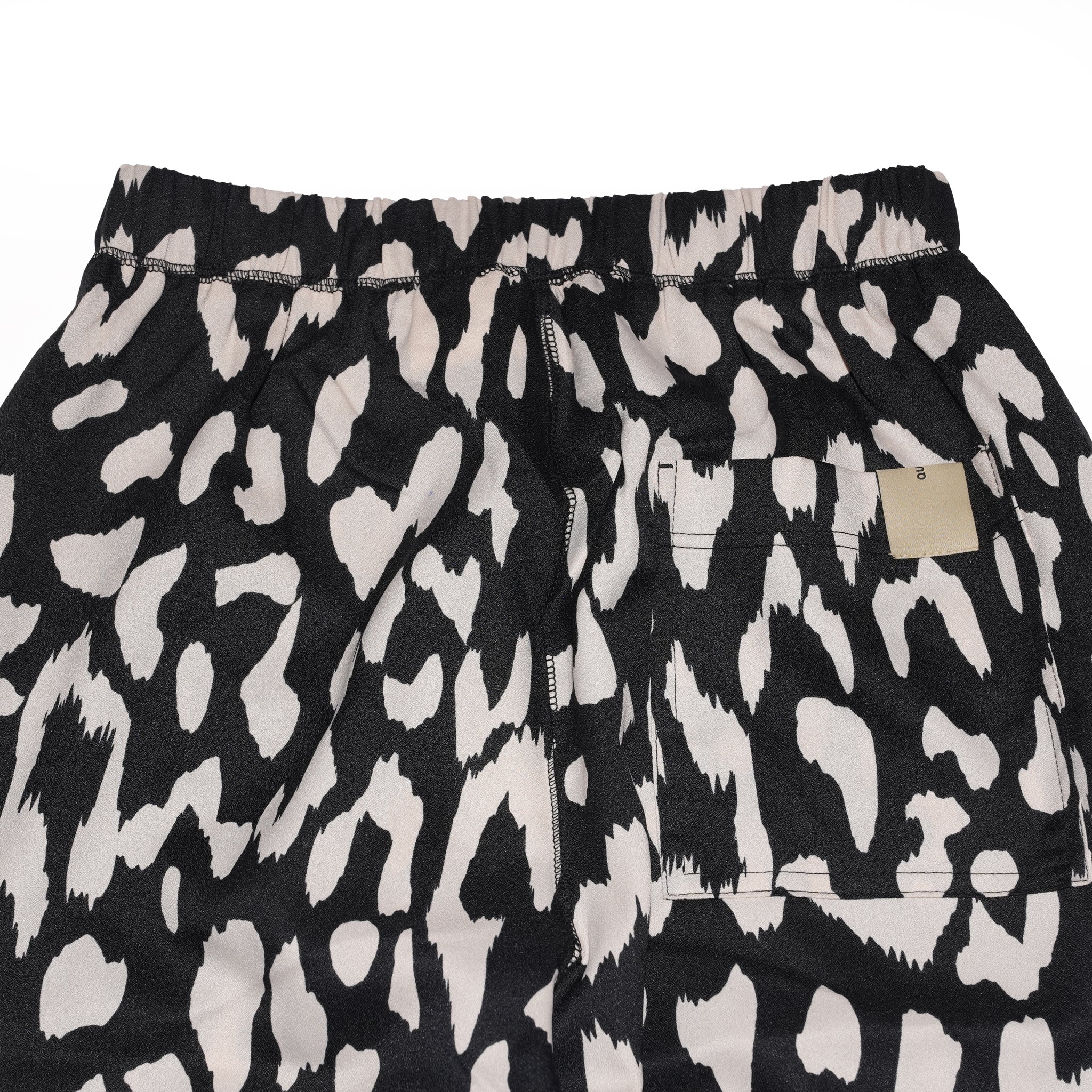 ABSTRACT PANTS – BLACK-IVORY | QUOLT