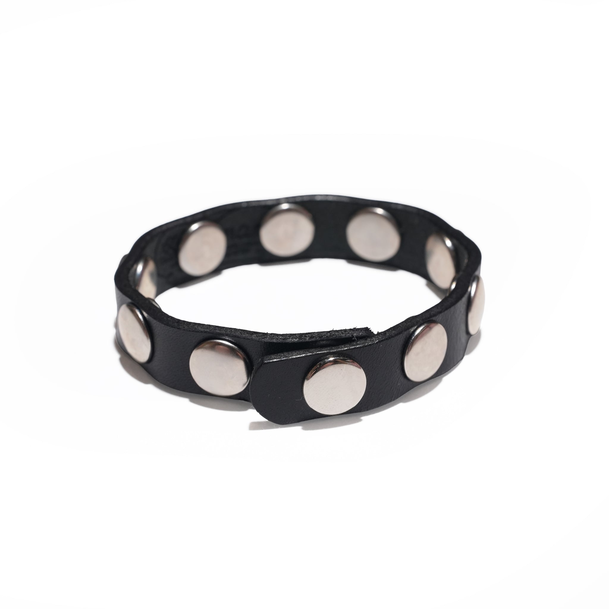 DN992001_long | 特大カシメブレス – Mens – Black | SARANAM【ネコポス選択可能】