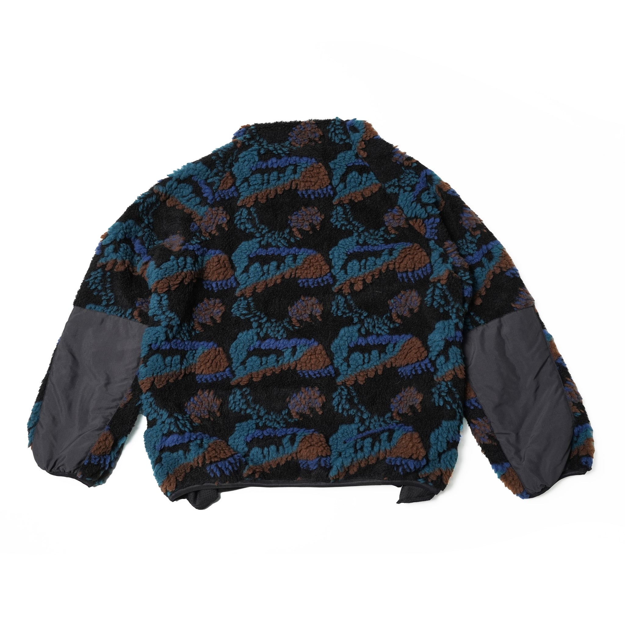 No:bsd23AW-06 | Name:Forest Fleece JQ Pullover | Color:Black【BEDSIDEDRAMA_ベッドサイドドラマ】【archive】