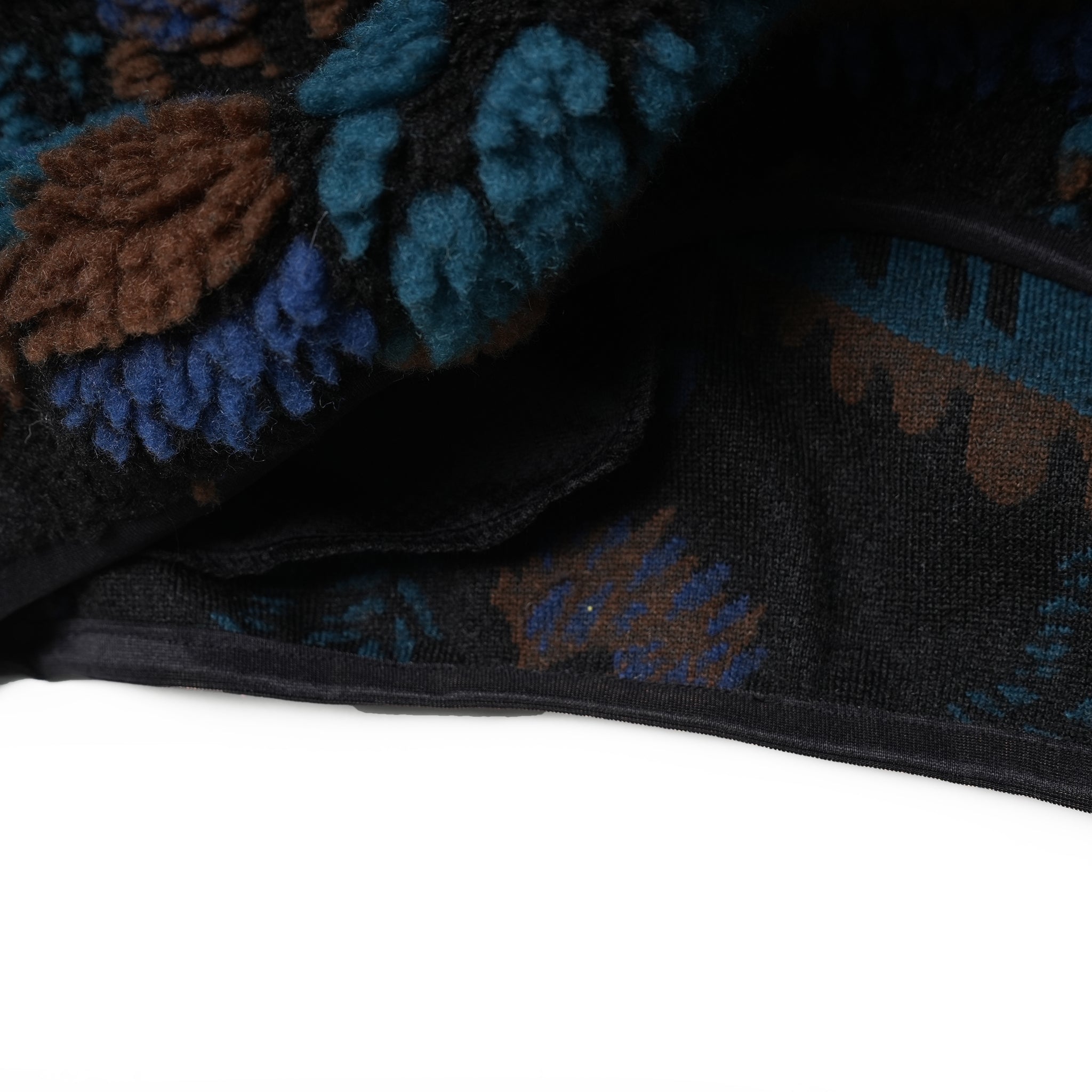 No:bsd23AW-06 | Name:Forest Fleece JQ Pullover | Color:Black【BEDSIDEDRAMA_ベッドサイドドラマ】【archive】