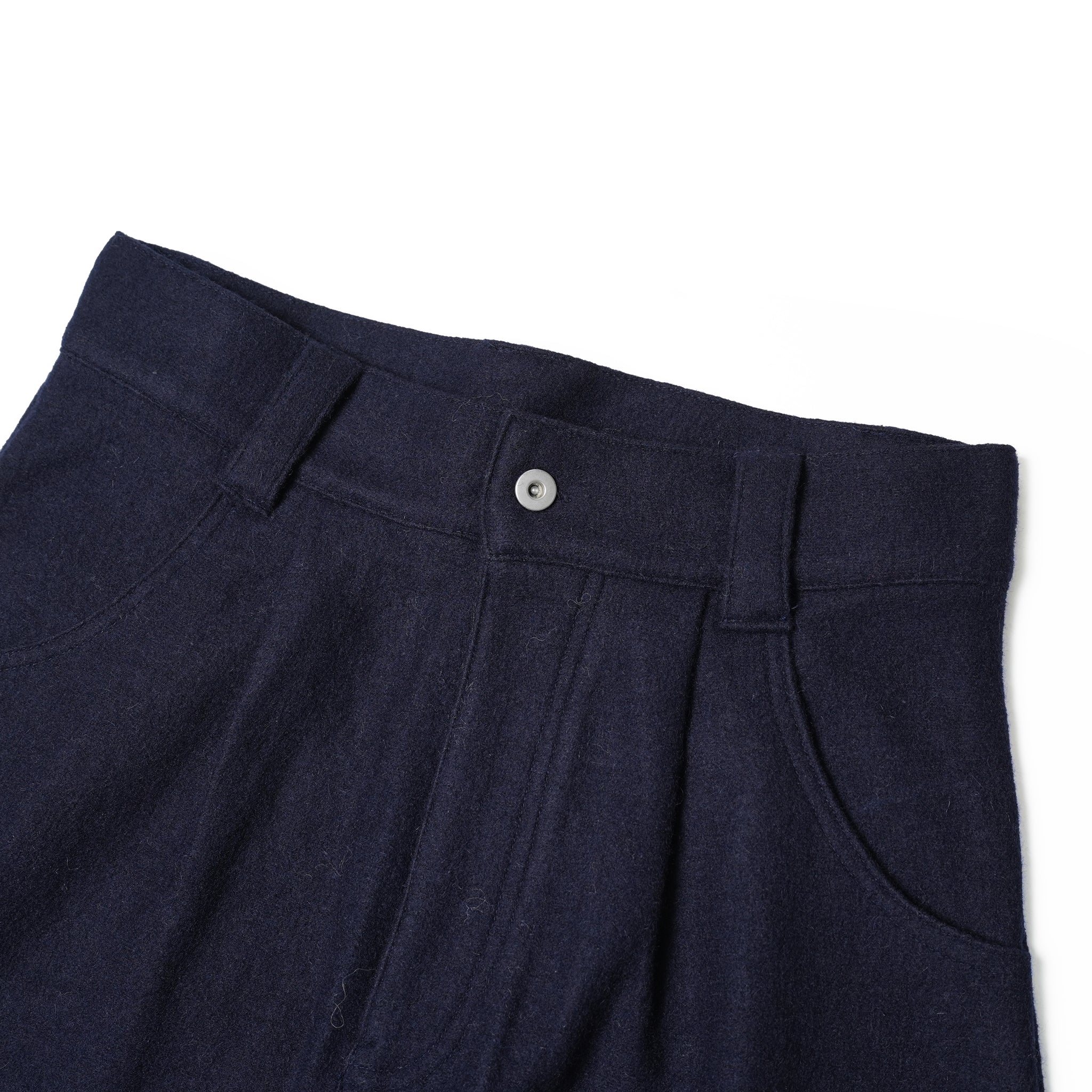 bsd23AW-10 | Erode Knit Wide Pants | Color:Navy【BEDSIDEDRAMA_ベッドサイドドラマ】