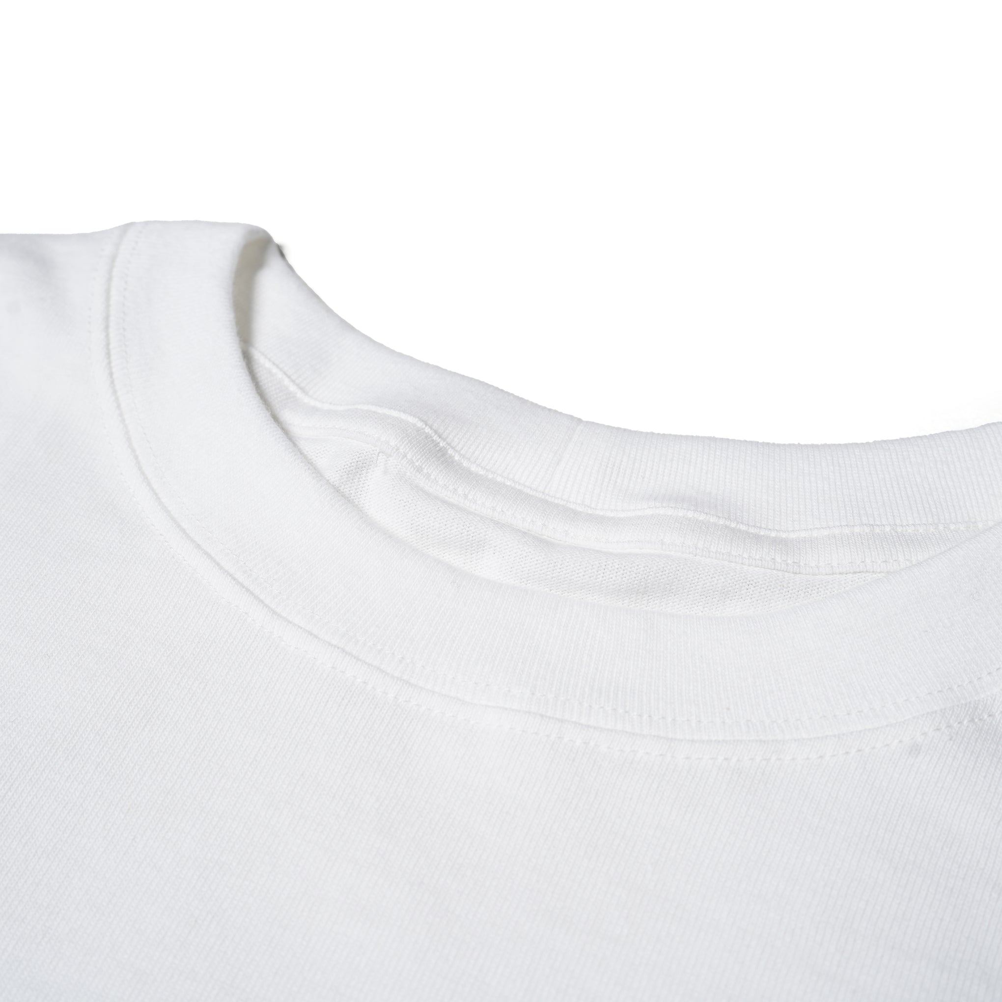 FIT-02 | WIDE CREW NECK L/S T-SHIRTS | Color:White/Black【FIT_フィット】
