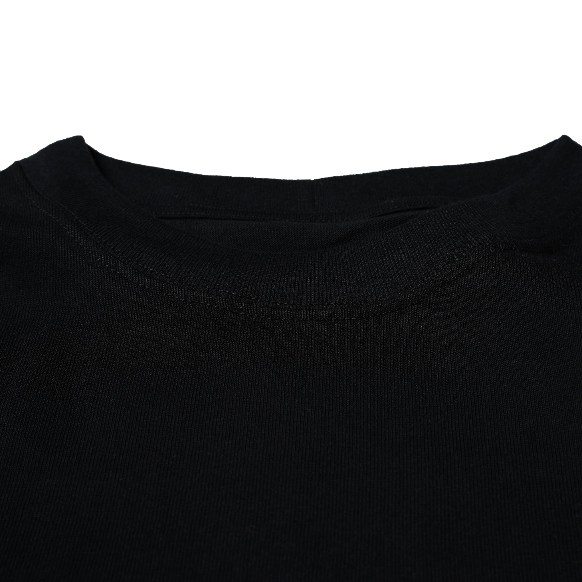 FIT-02 | WIDE CREW NECK L/S T-SHIRTS | Color:White/Black【FIT_フィット】