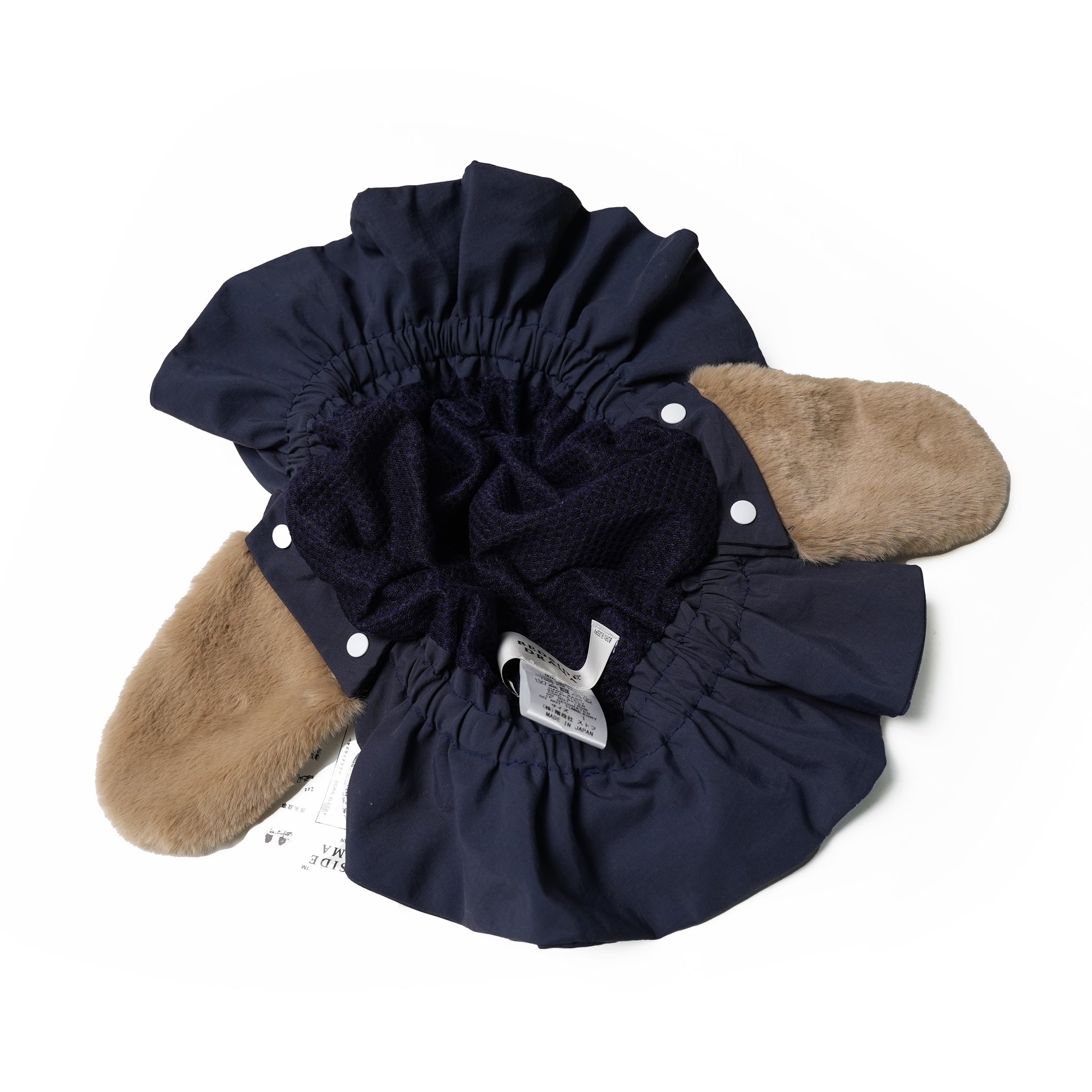 bsd23AW-29a | 2way Night Hat | Color:Navy【BEDSIDEDRAMA_ベッドサイドドラマ】【ネコポス選択可能】