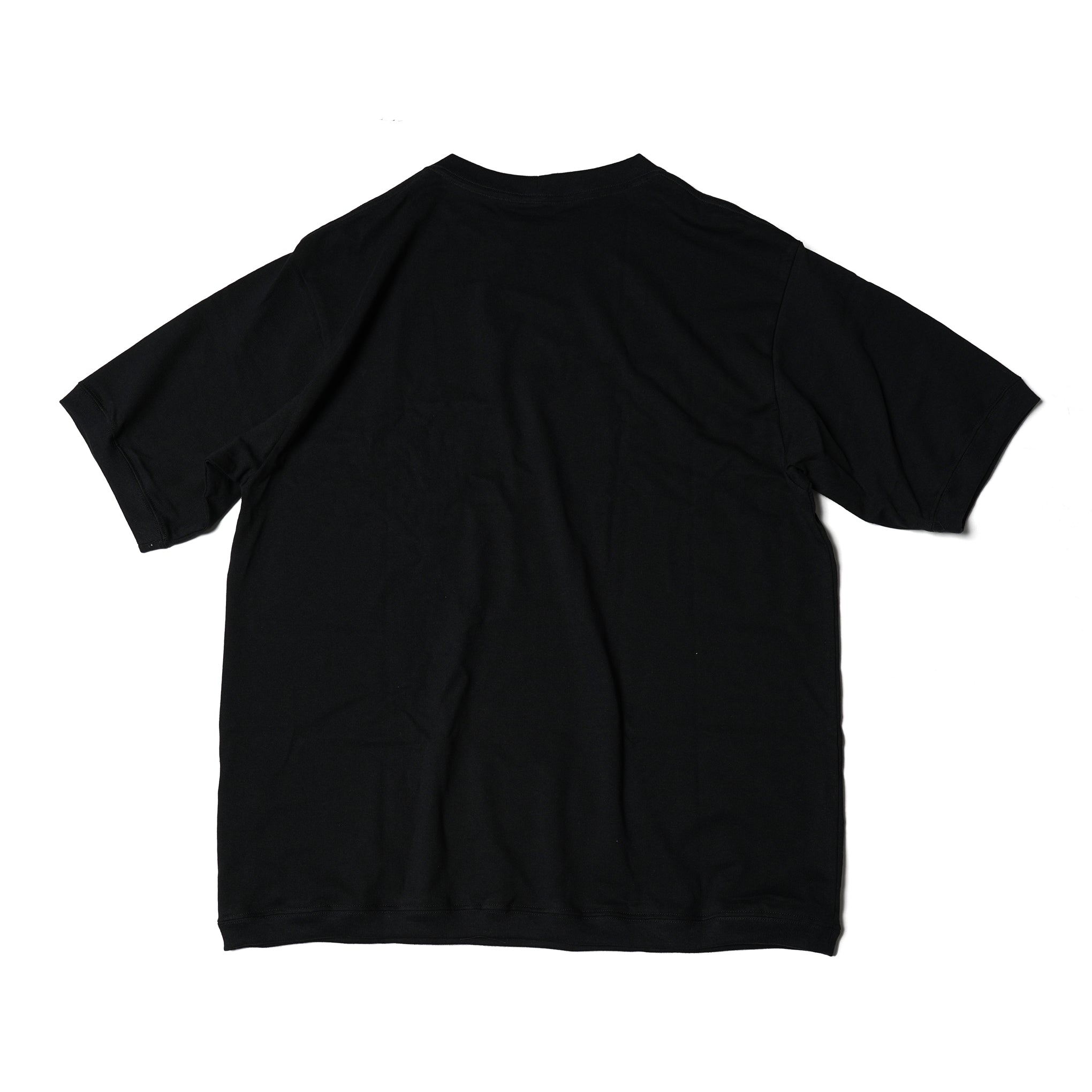 FIT-01 | WIDE CREW NECK S/S T-SHIRTS | Color:White/Black【FIT_フィット】