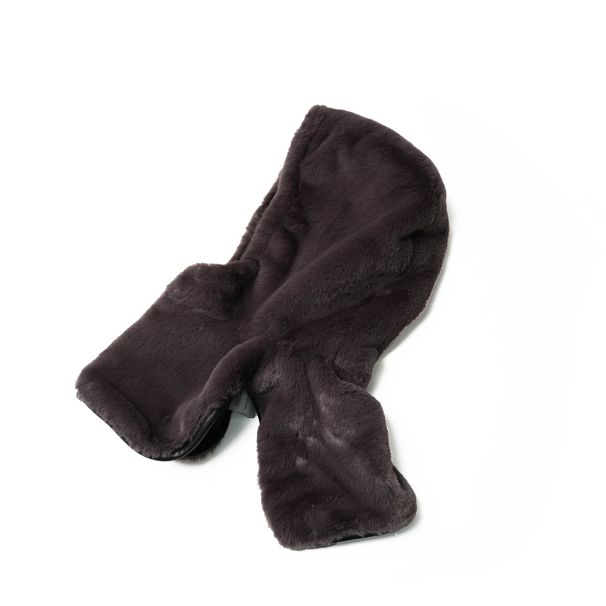 No:WG1034 | Name:ファーフードカラー | Color:Gray/Navy | Size-Free【REHERSALL_リハーズオール】