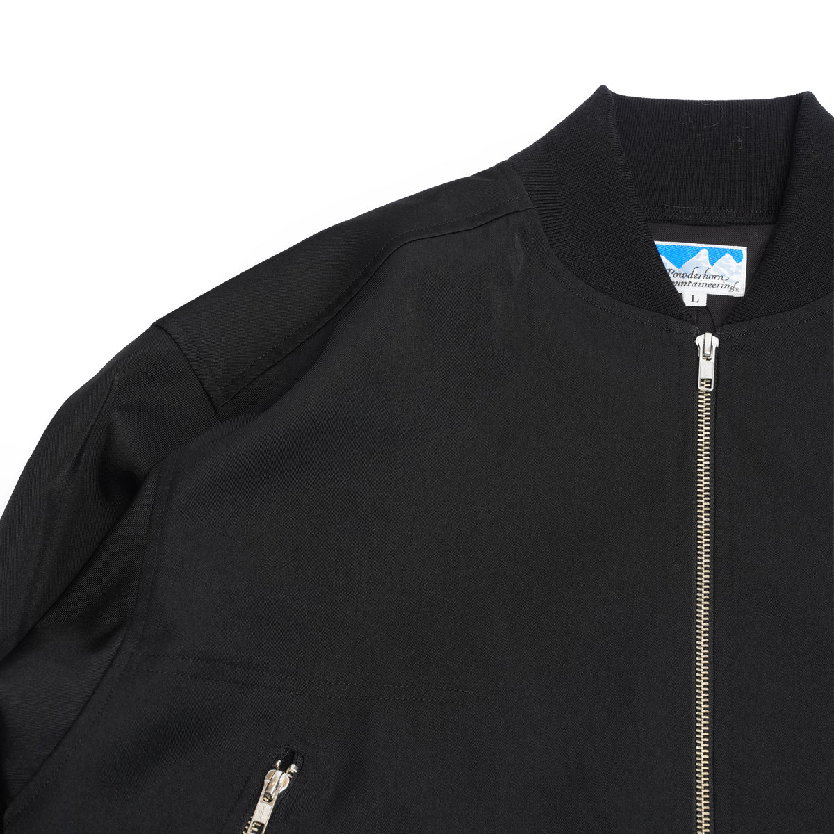 P.H.M Poly-Jsy Blk JACKET | POWDERHORN MOUNTAINEERING