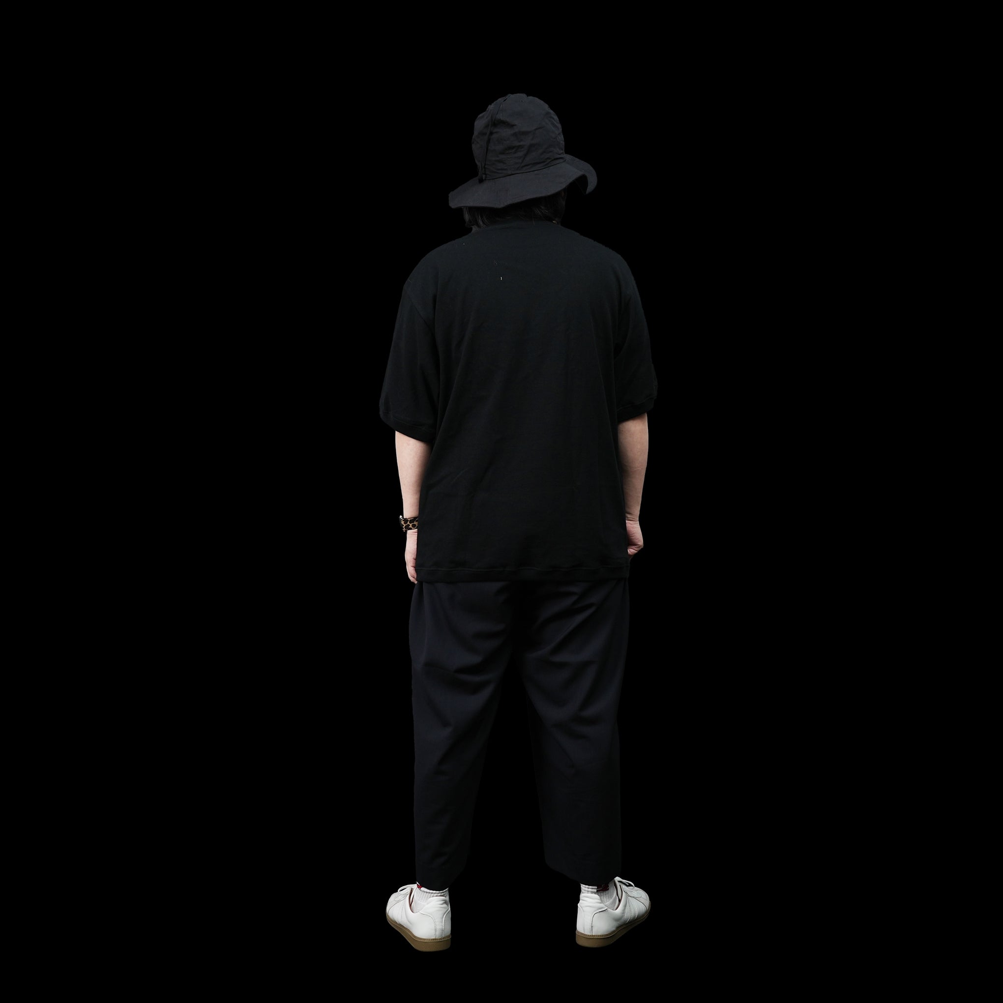 FIT-01 | WIDE CREW NECK S/S T-SHIRTS | Color:White/Black【FIT_フィット】