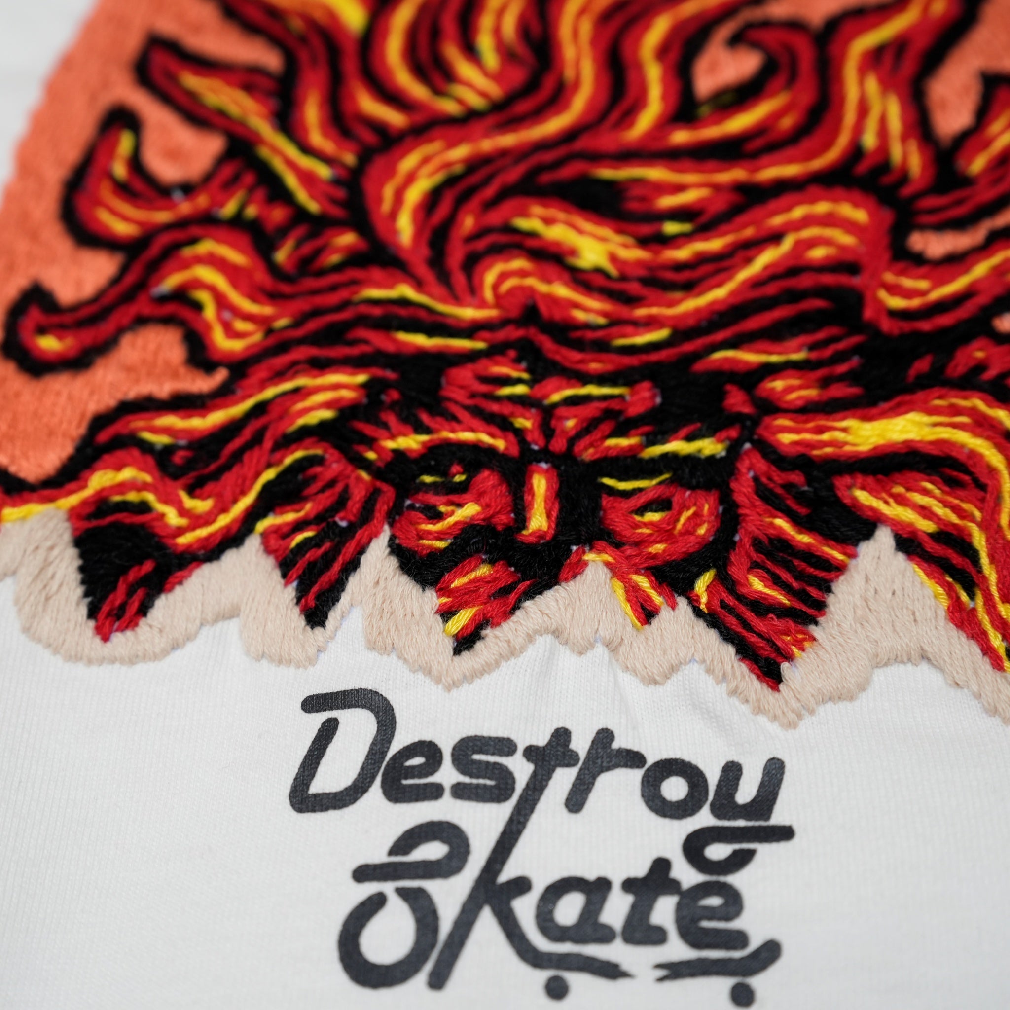 OK243-003LS_WHITE | Embroidery L/S TEE | Color:White【OK_オーケー】