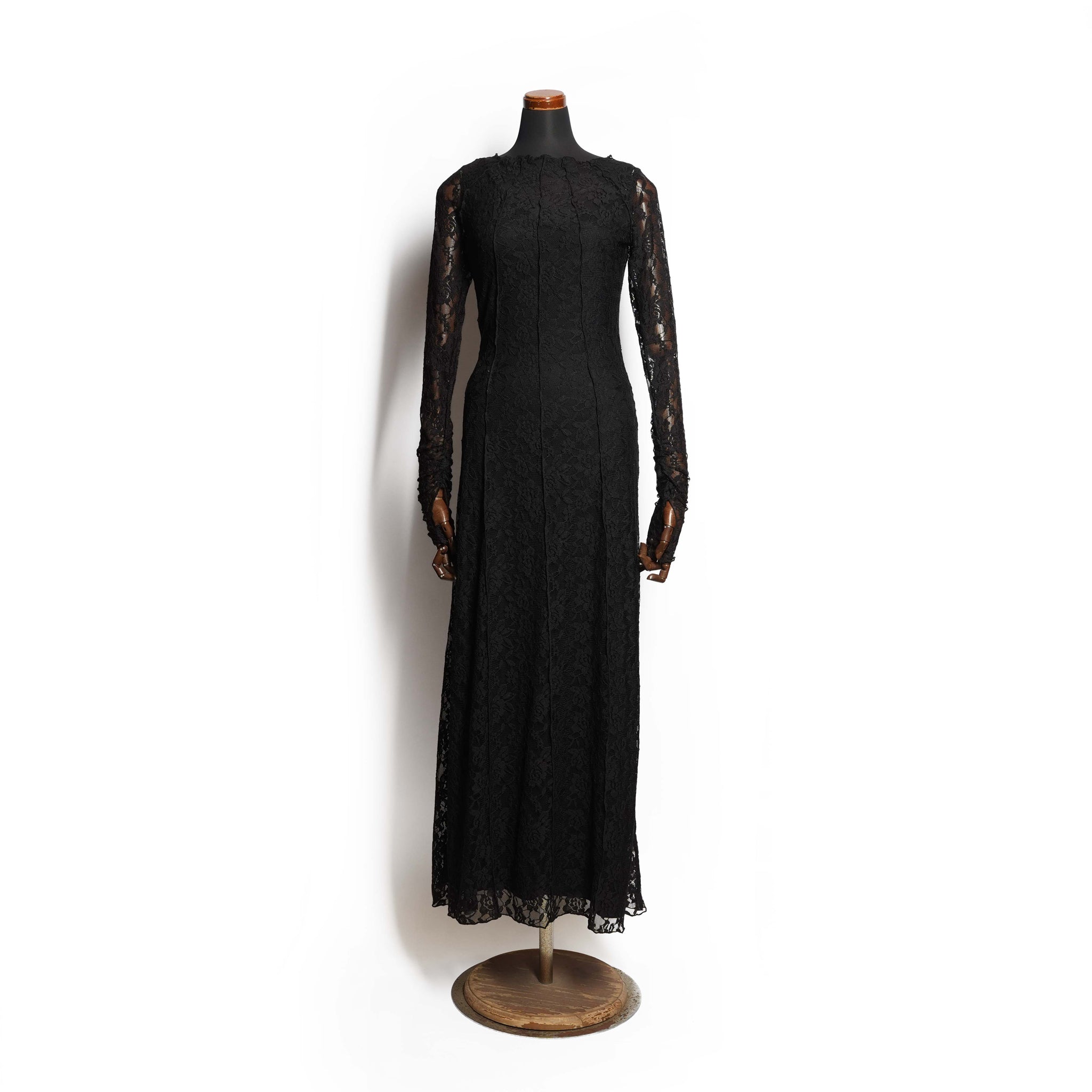 WEDNESDAY LACE LONGSLEEVE MAXI DRESS | Color_Black | No_27382_Black【ONE TEASPOON_ワンティースプーン】