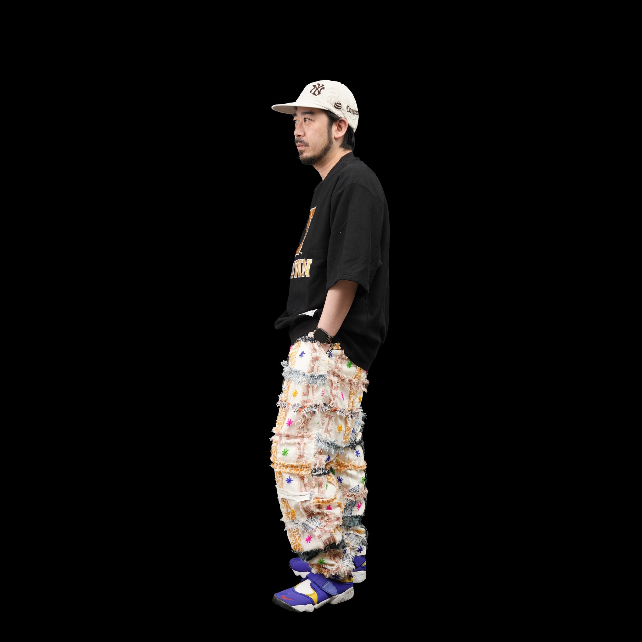 No:nm23s011_b | Name:80s ss crew college sweat | Color:Black-Brown【NUTMEG MILLS_ナツメグミルズ】