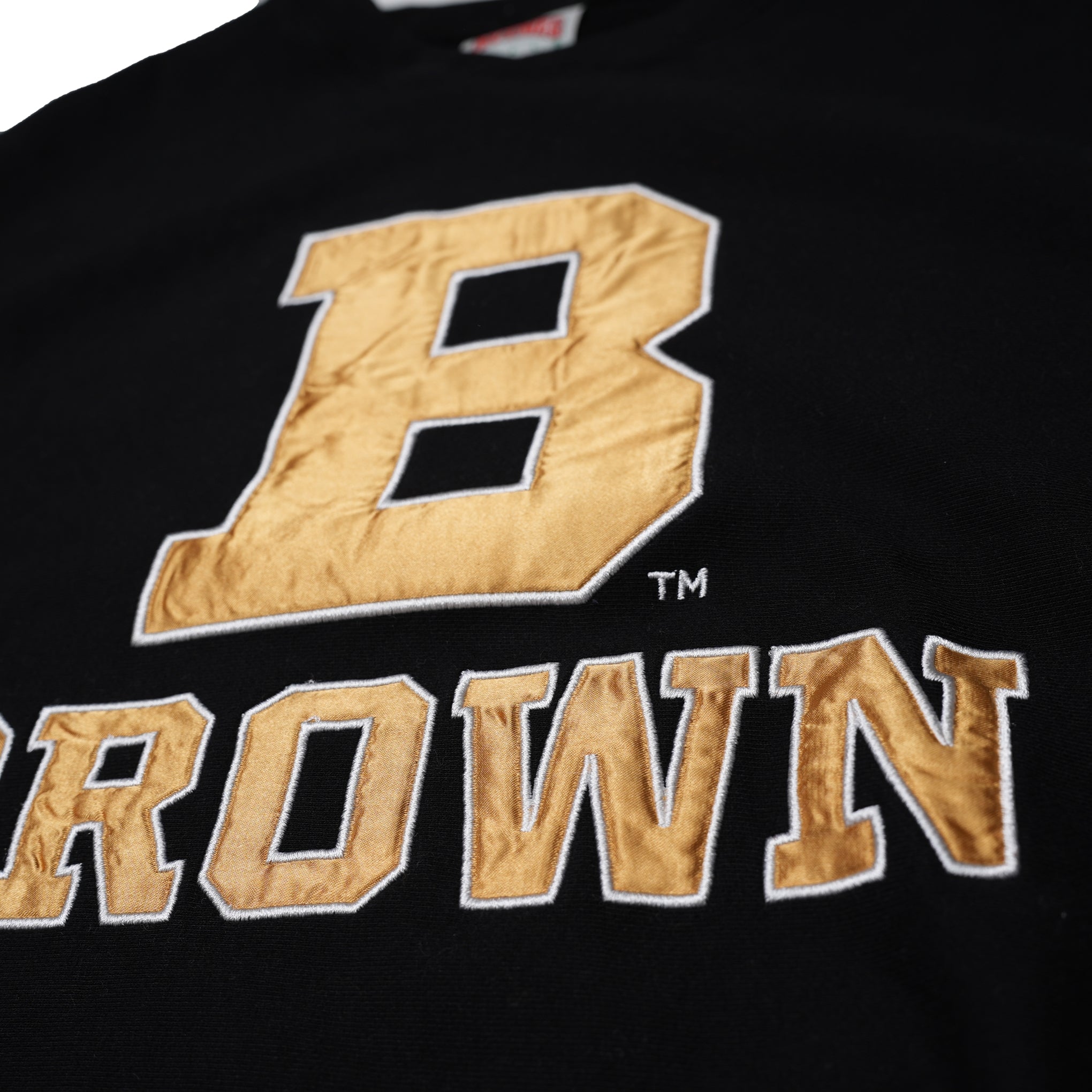 No:nm23s011_b | Name:80s ss crew college sweat | Color:Black-Brown【NUTMEG MILLS_ナツメグミルズ】