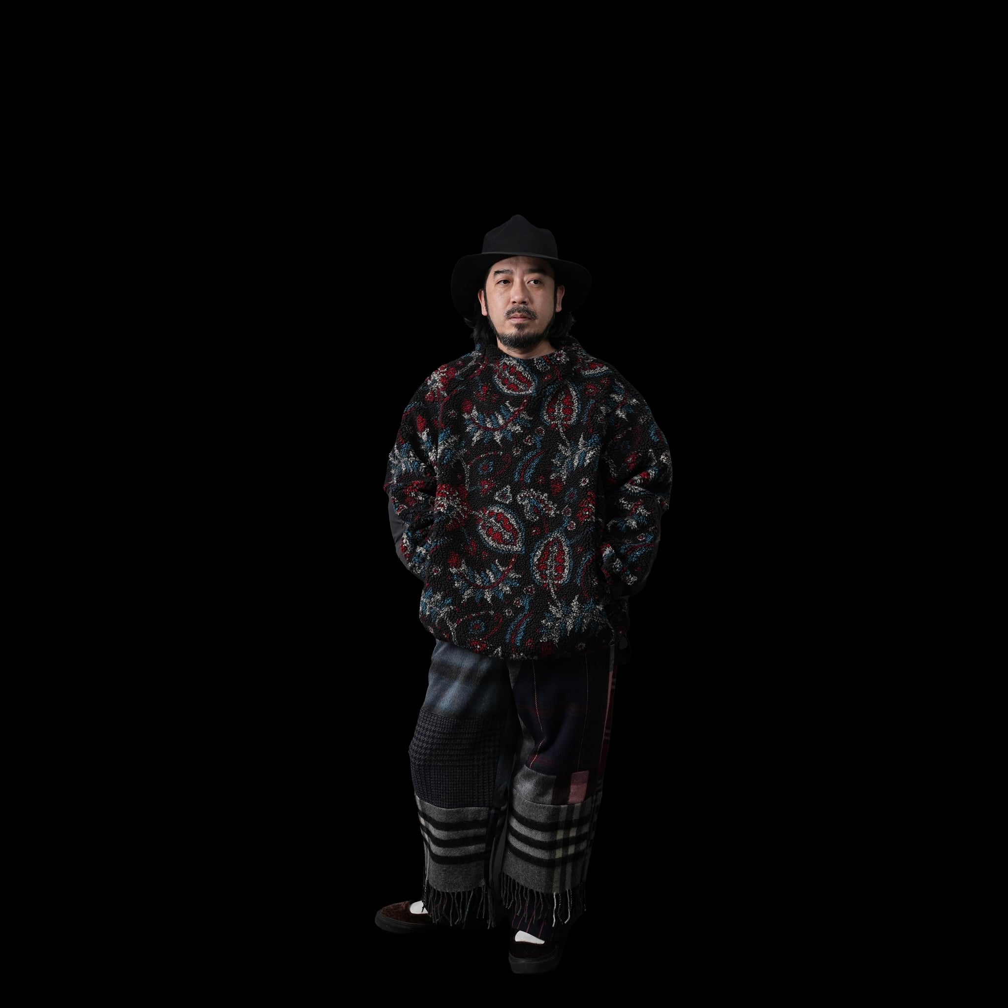No:NV23AW-06a | Name:Courtyard Fleece Pullover | Color:Flower【NEYVOR_ネイバー】