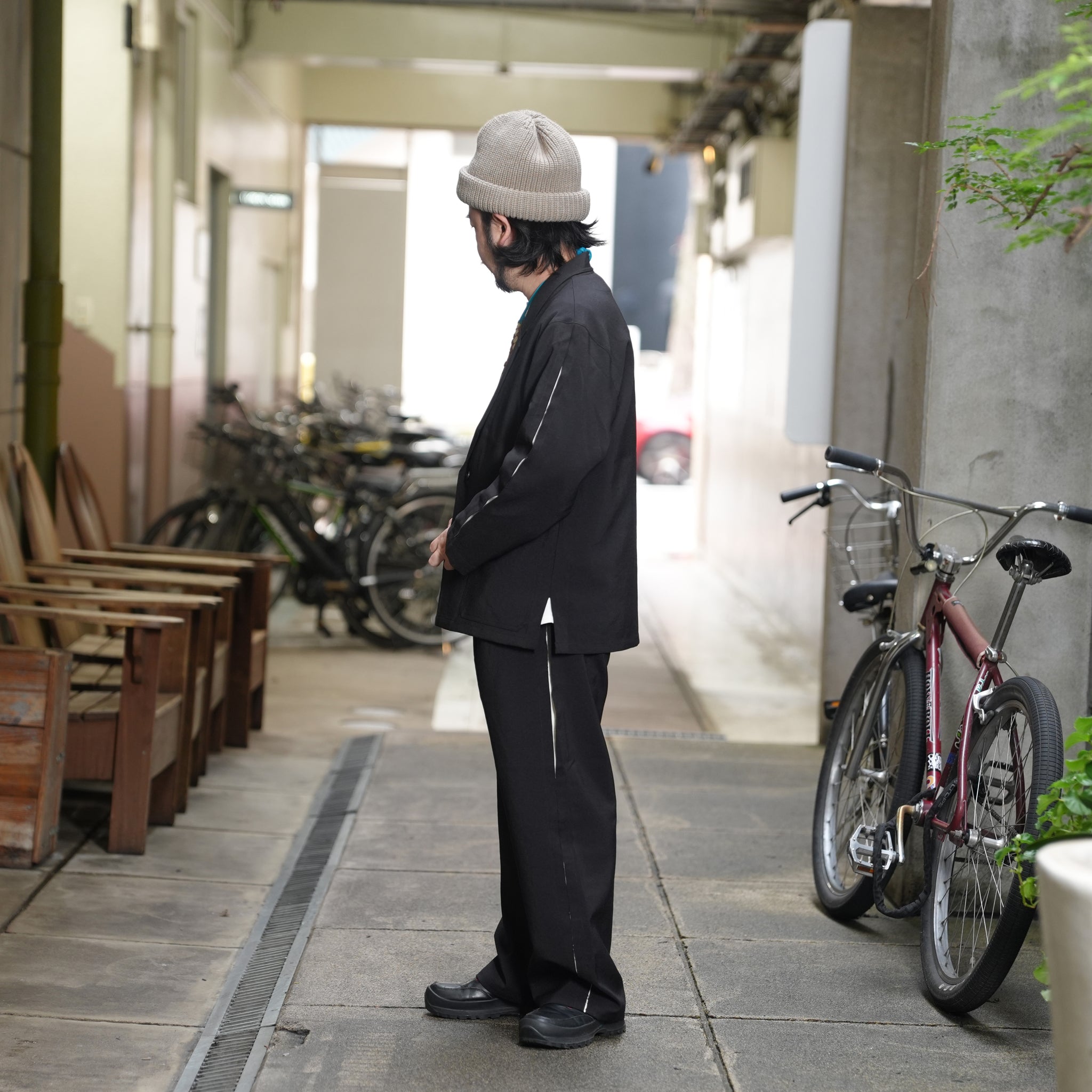 untrad jacket | Color_Black-White | No_901t-1901_Black-White【QUOLT_クオルト】