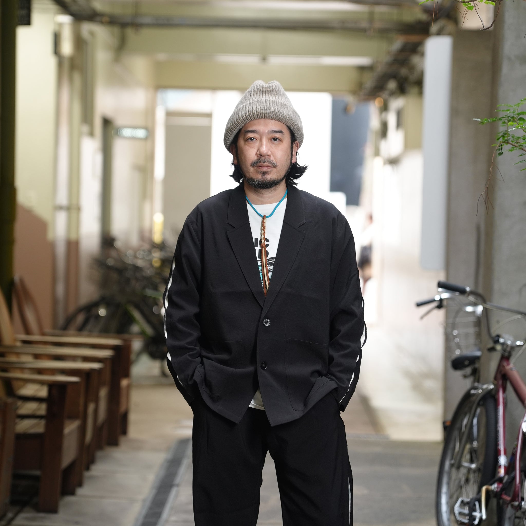 untrad jacket | Color_Black-White | No_901t-1901_Black-White【QUOLT_クオルト】