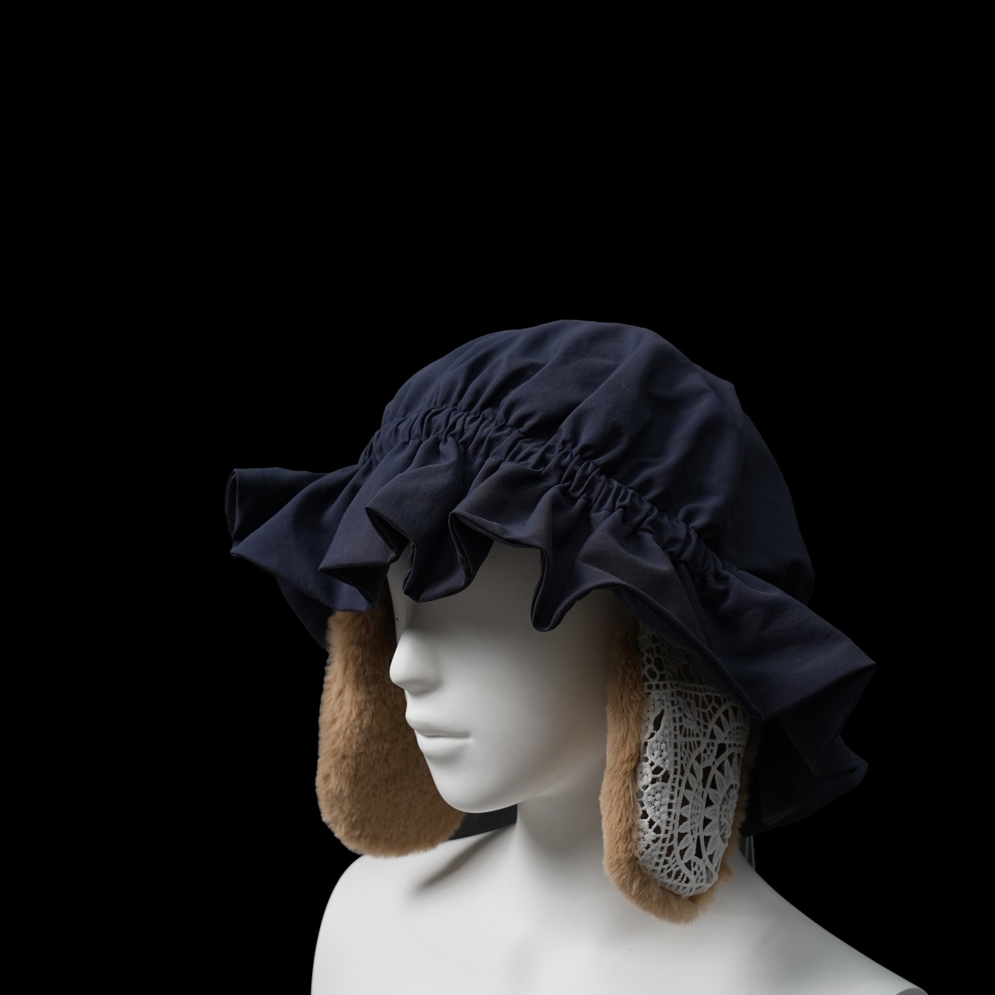 bsd23AW-29a | 2way Night Hat | Color:Navy【BEDSIDEDRAMA_ベッドサイドドラマ】【ネコポス選択可能】
