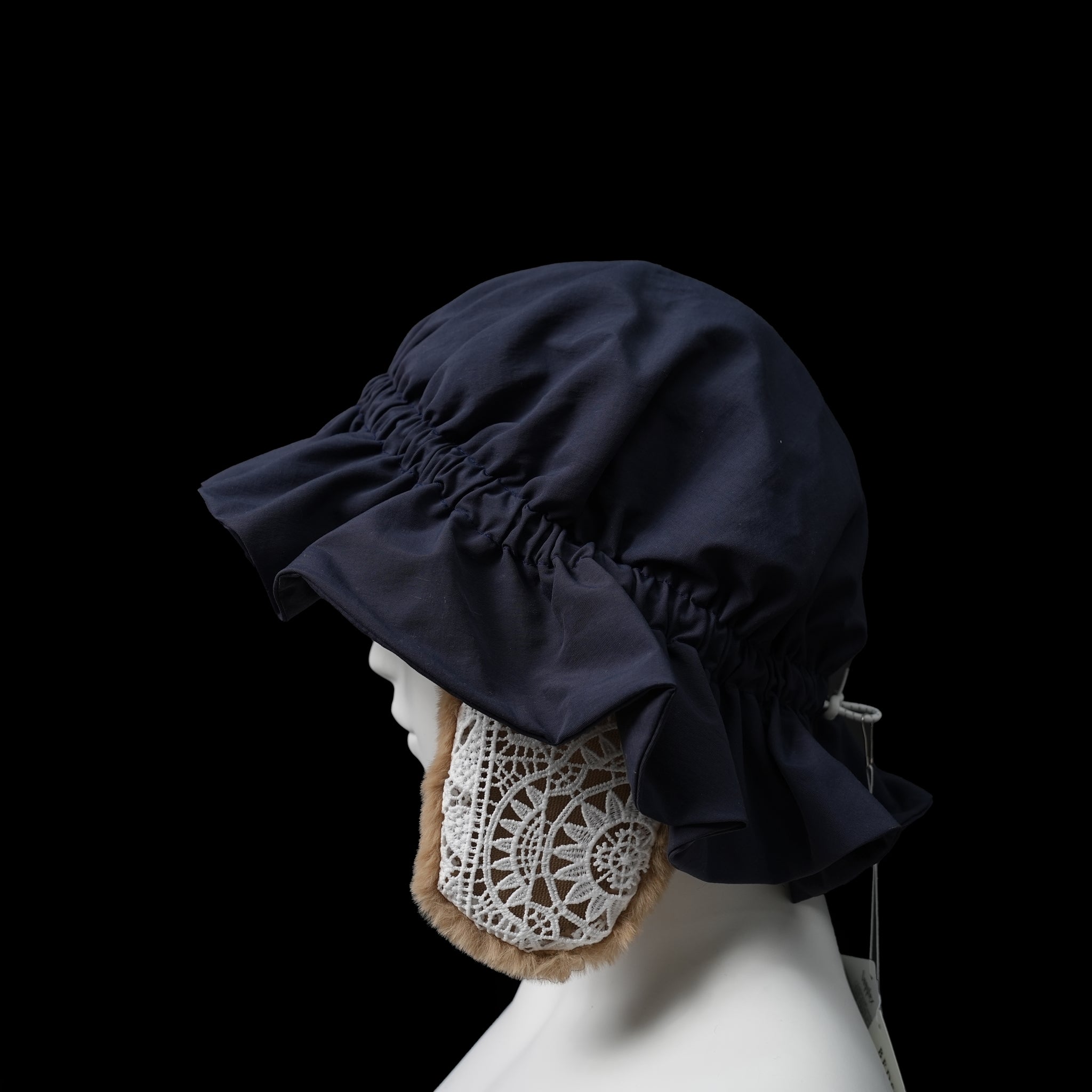 bsd23AW-29a | 2way Night Hat | Color:Navy【BEDSIDEDRAMA_ベッドサイドドラマ】【ネコポス選択可能】