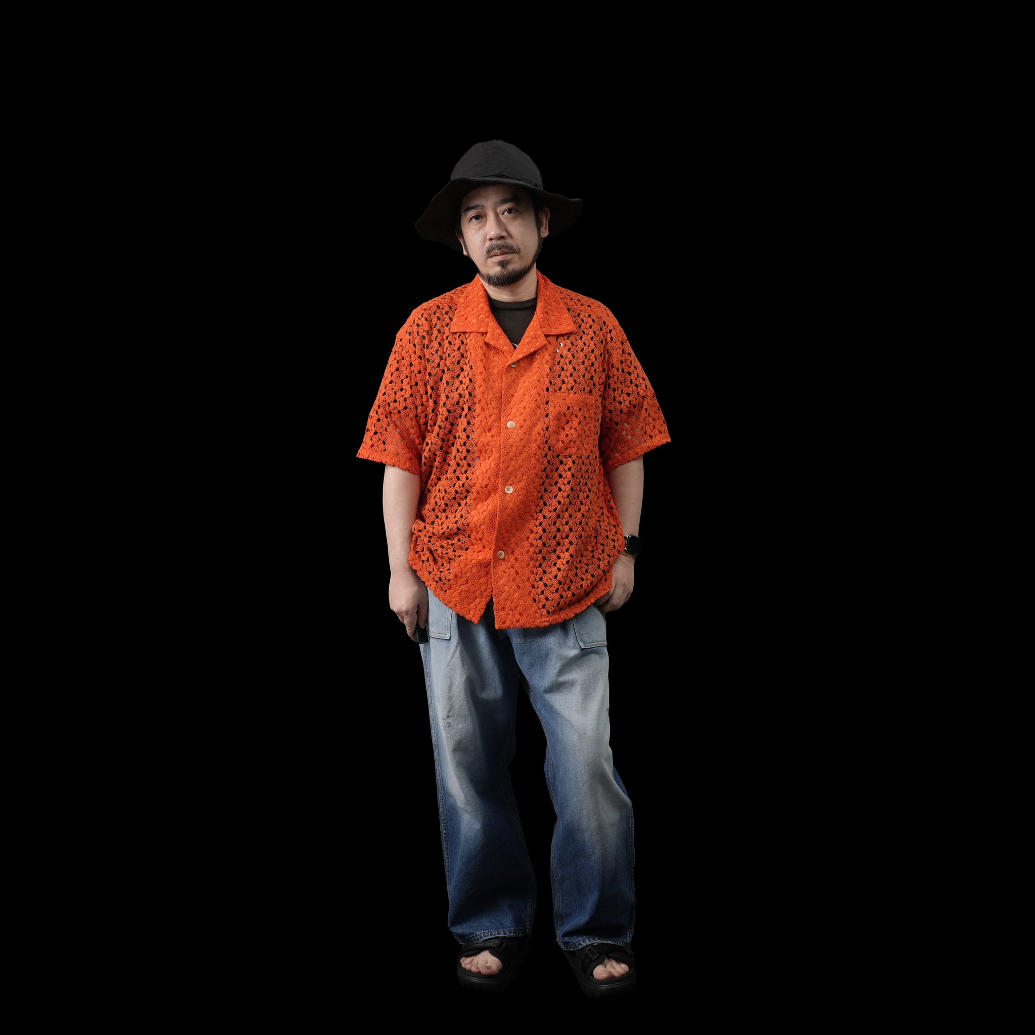 Napkin Lace Shirt – Orange | PLATEAU STUDIO