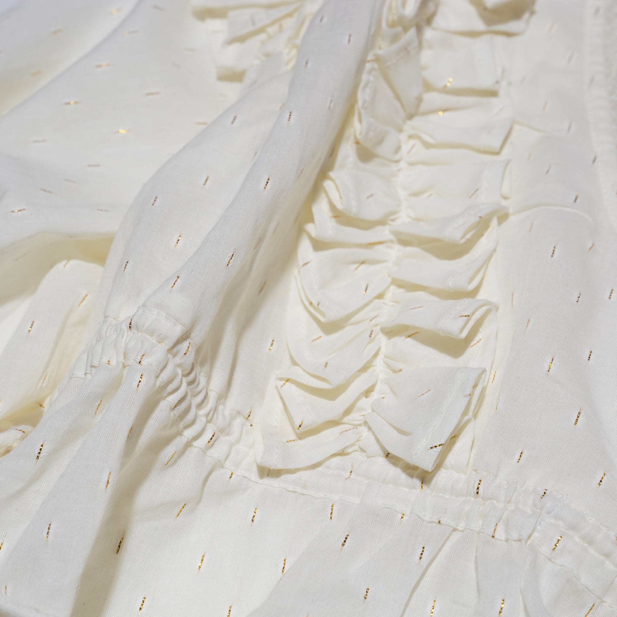 WILLOW RUFFLE SHEER TOP – Ivory | ONE TEASPOON