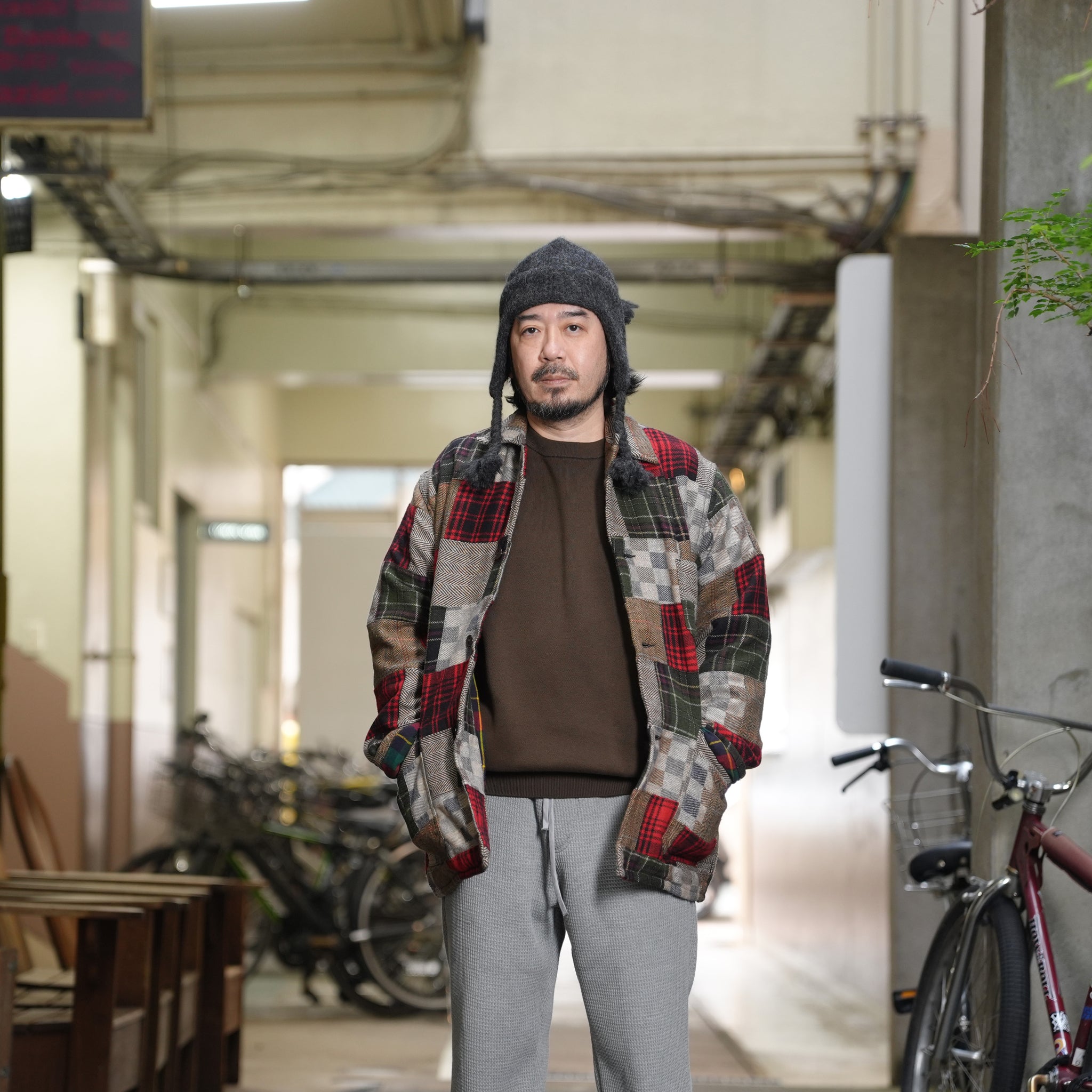 Italian Jail Jacket w/Lining | Color_Wool Patchwork | No_m32880-4_wool patchwork【MONITALY_モニタリー】