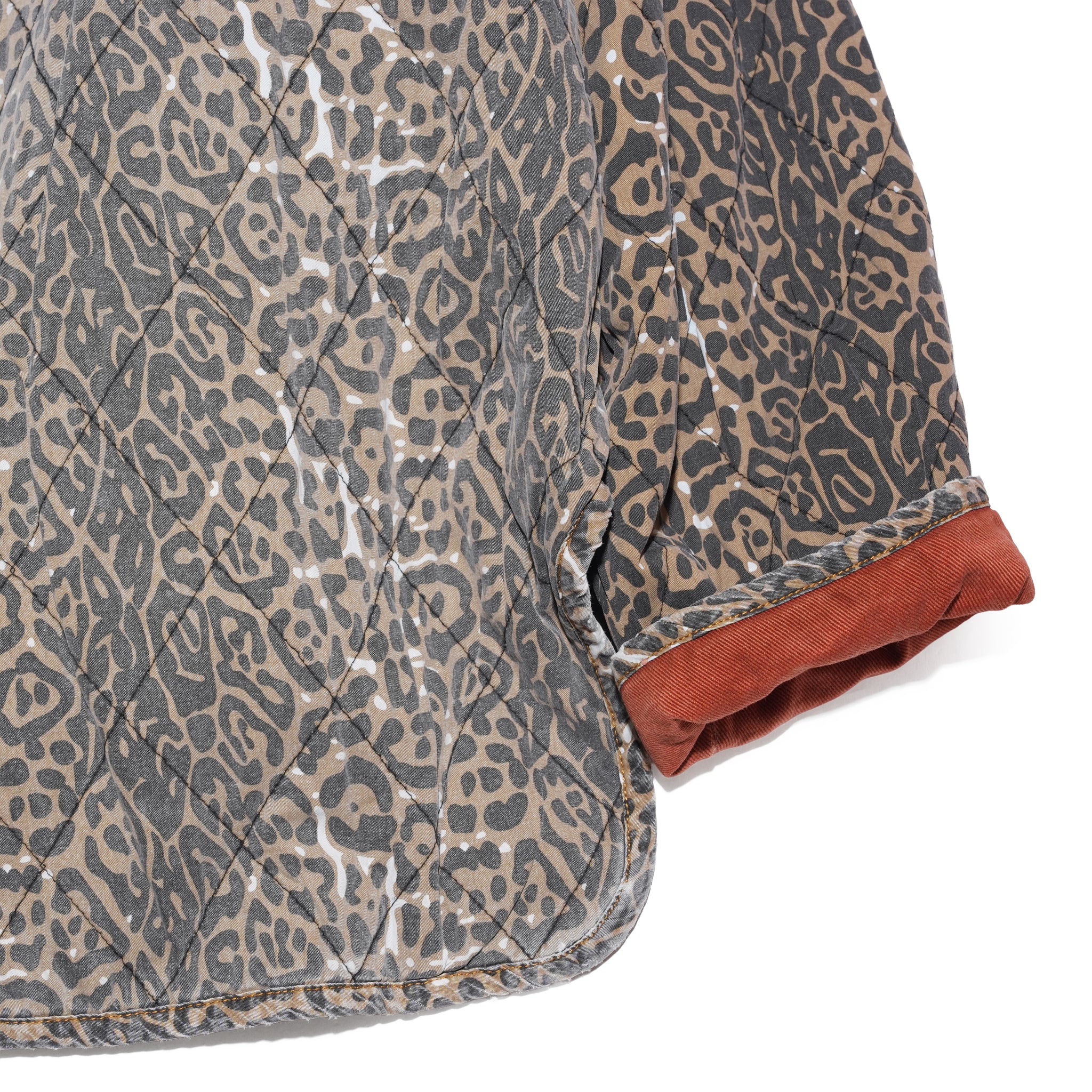 BANG BANG REVERSIBLE COLOUR BLOCKED DENIM WADDED JACKET – Animal Blue Rust | ONE TEASPOON