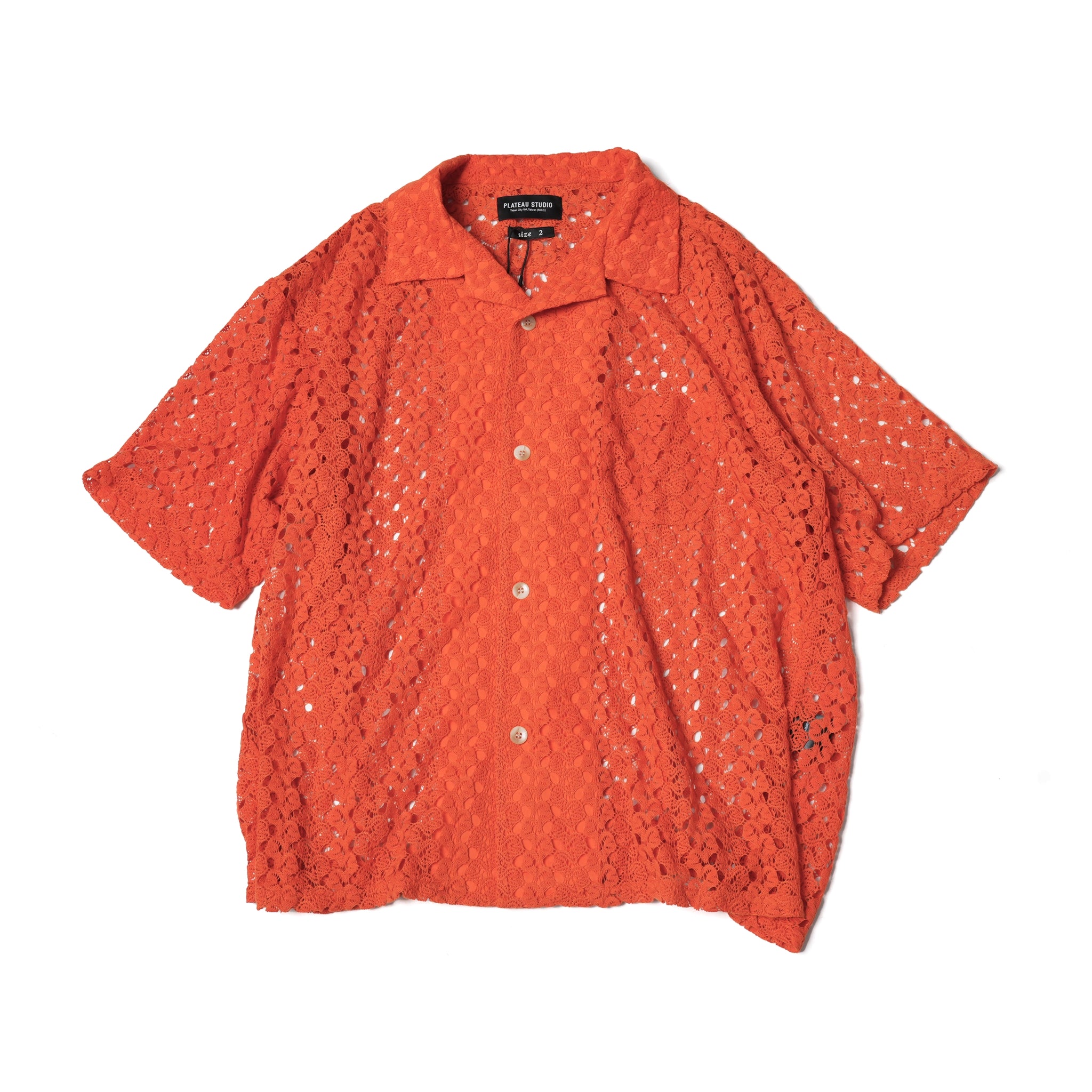 Napkin Lace Shirt – Orange | PLATEAU STUDIO