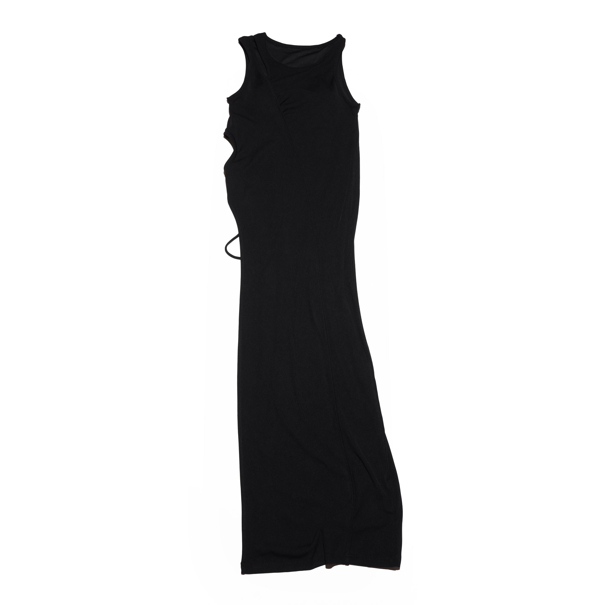 アシンメトリーRIBカットドレス – Black | 26SS-SPW-09_Black | AMBERGLEAM