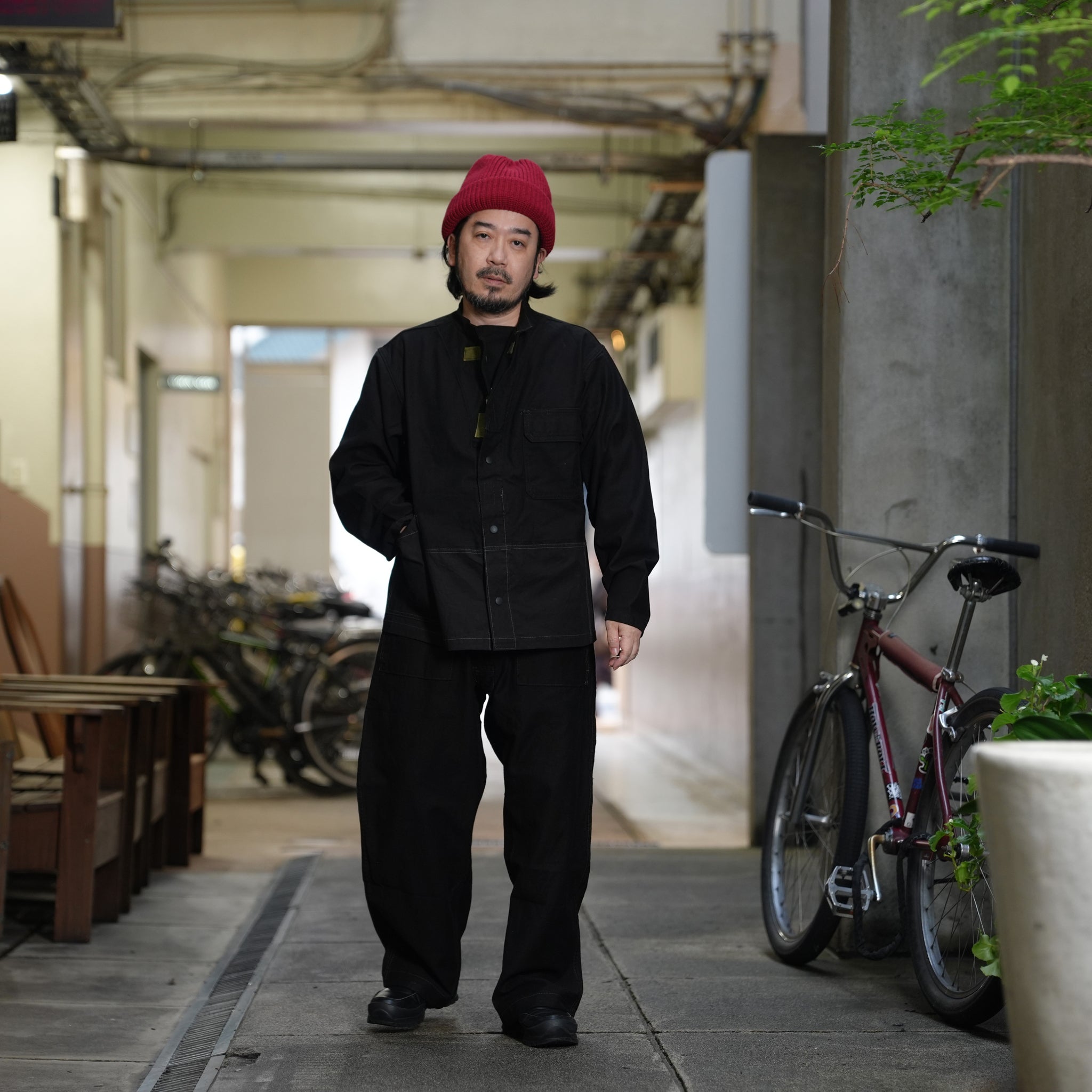 MEC COVERALL JACKET | Color_Dyed Black | No_odd2025aw-003【ODDMENT_オッドメント】