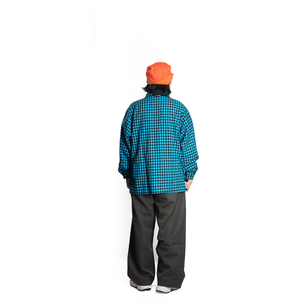 CAMP COLLAR SHIRT (GACHA POKE) *BLUE PLAID | CITYLIGHTS PRODUCTS