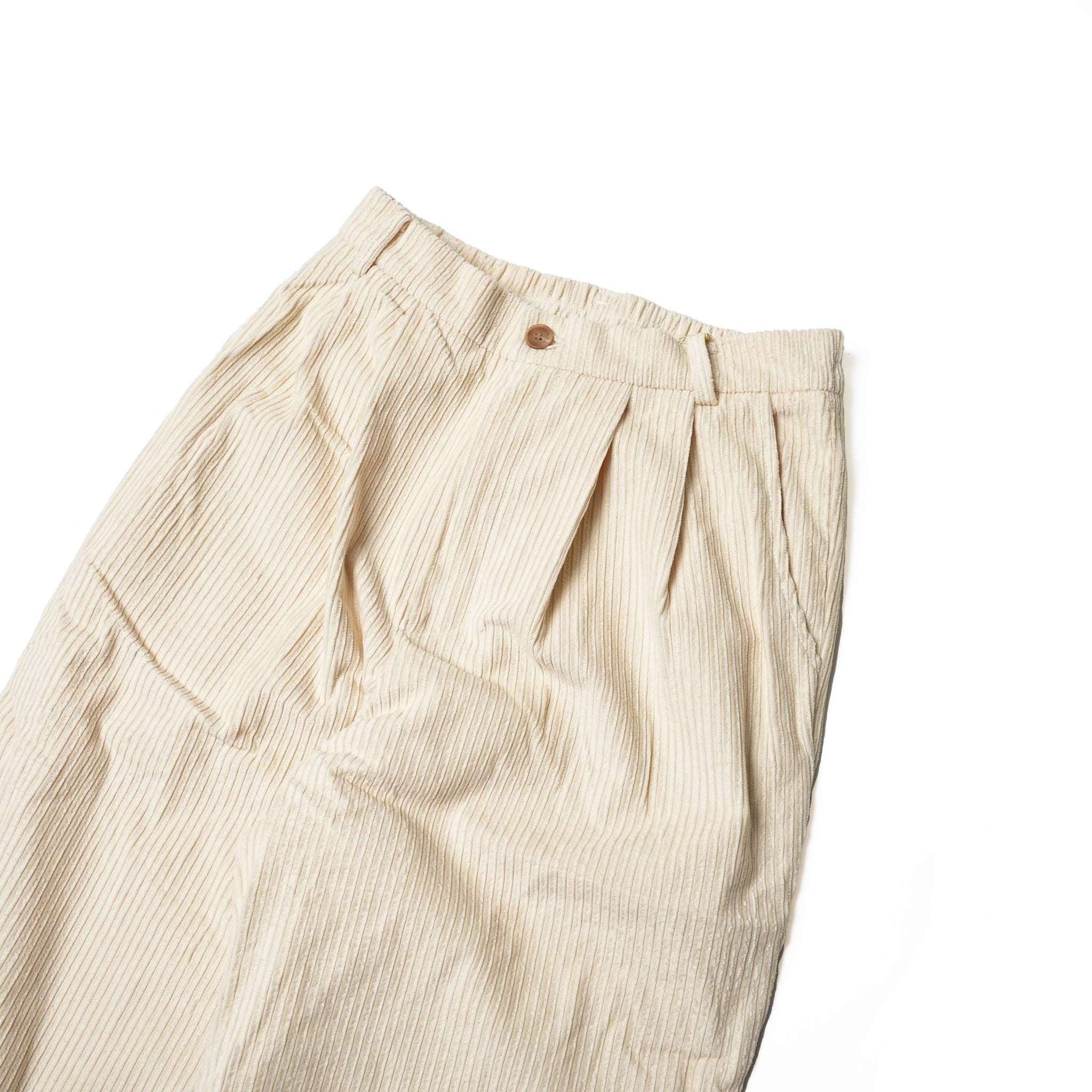No:co-2023aw03e | Name:EASY WIDE CORDUROYPANTS | Color:Cream【CONICHIWA BONJOUR_コニチワボンジュール】