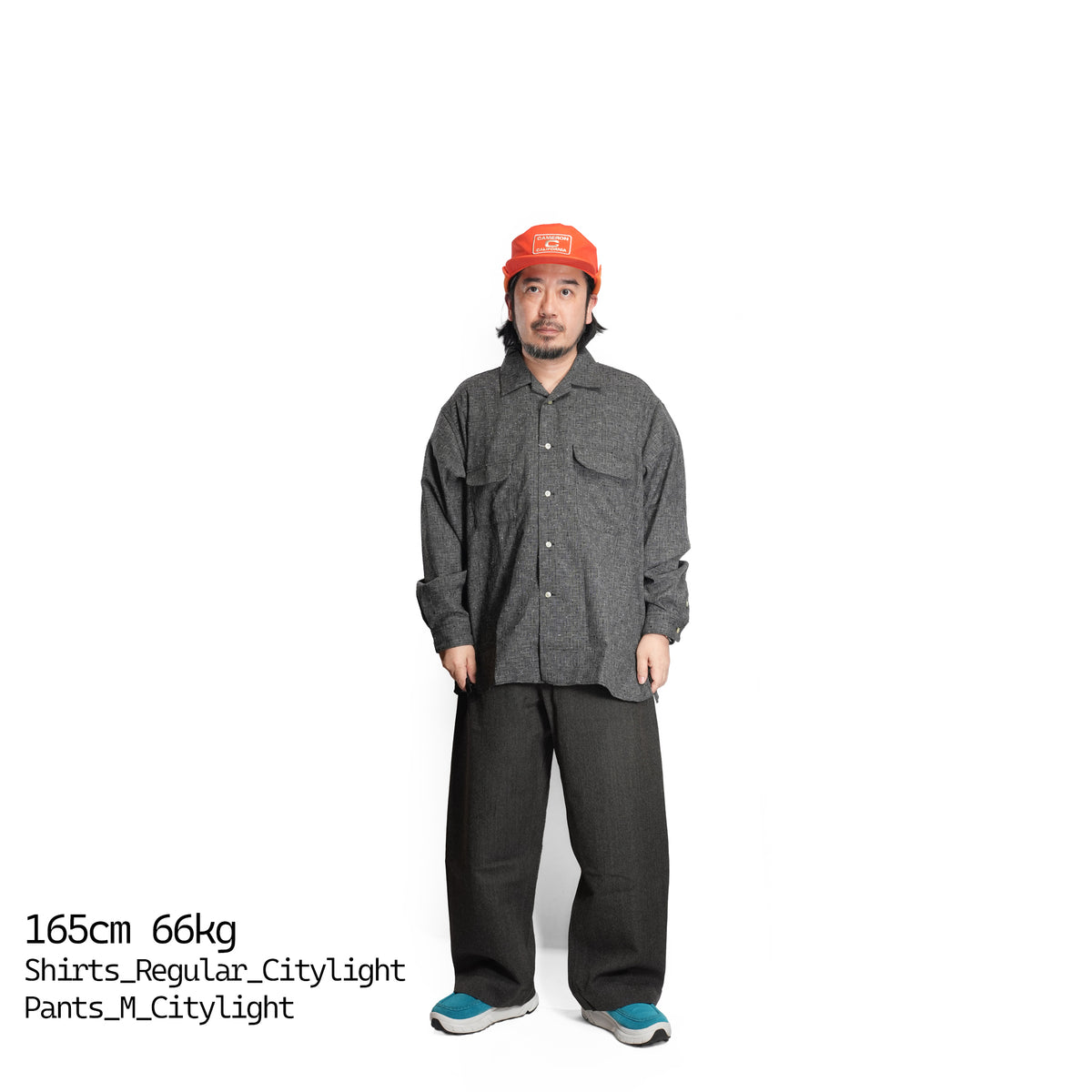 CAMP COLLAR SHIRT (GACHA POKE) *CHARCOAL NEP | CITYLIGHTS PRODUCTS
