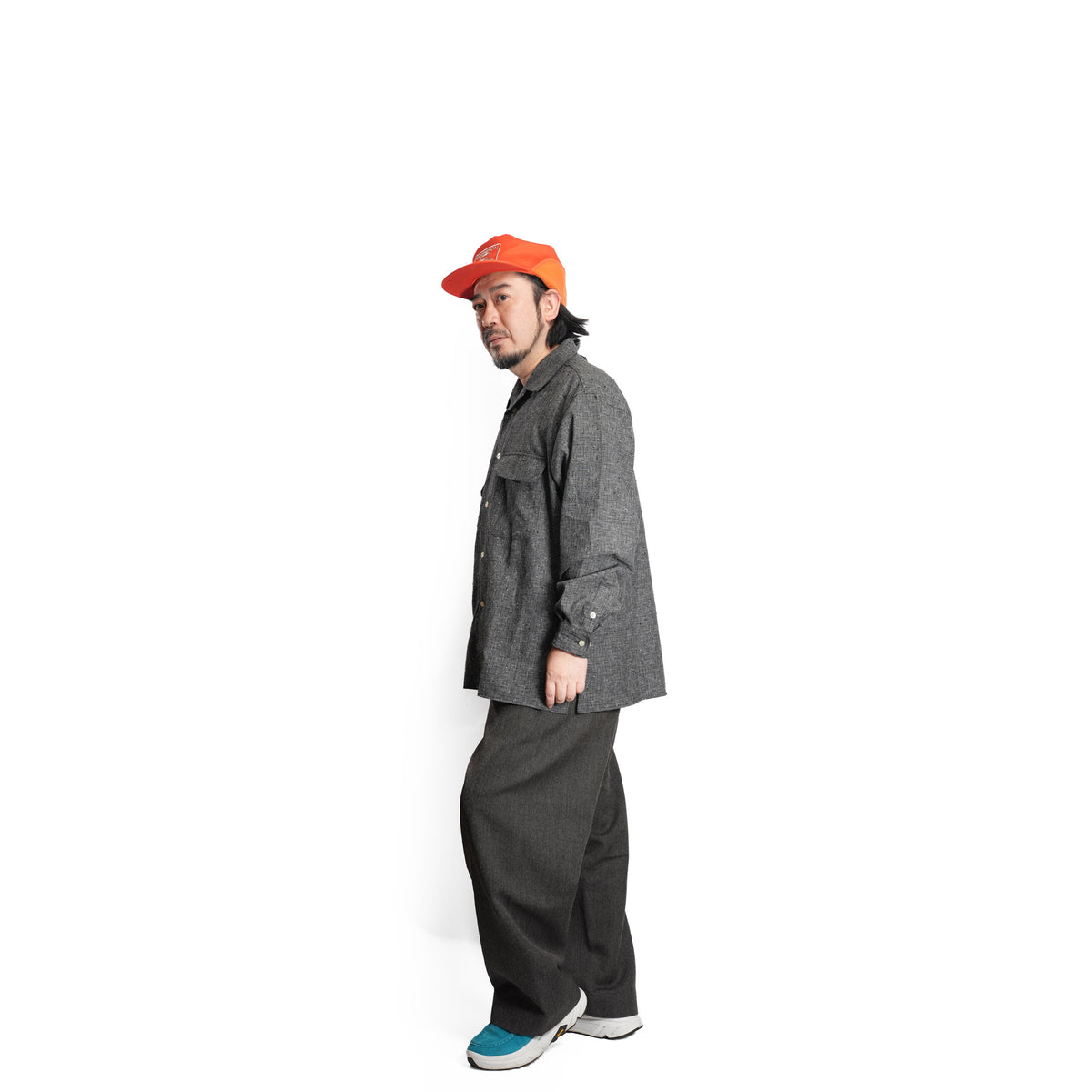 CAMP COLLAR SHIRT (GACHA POKE) *CHARCOAL NEP | CITYLIGHTS PRODUCTS