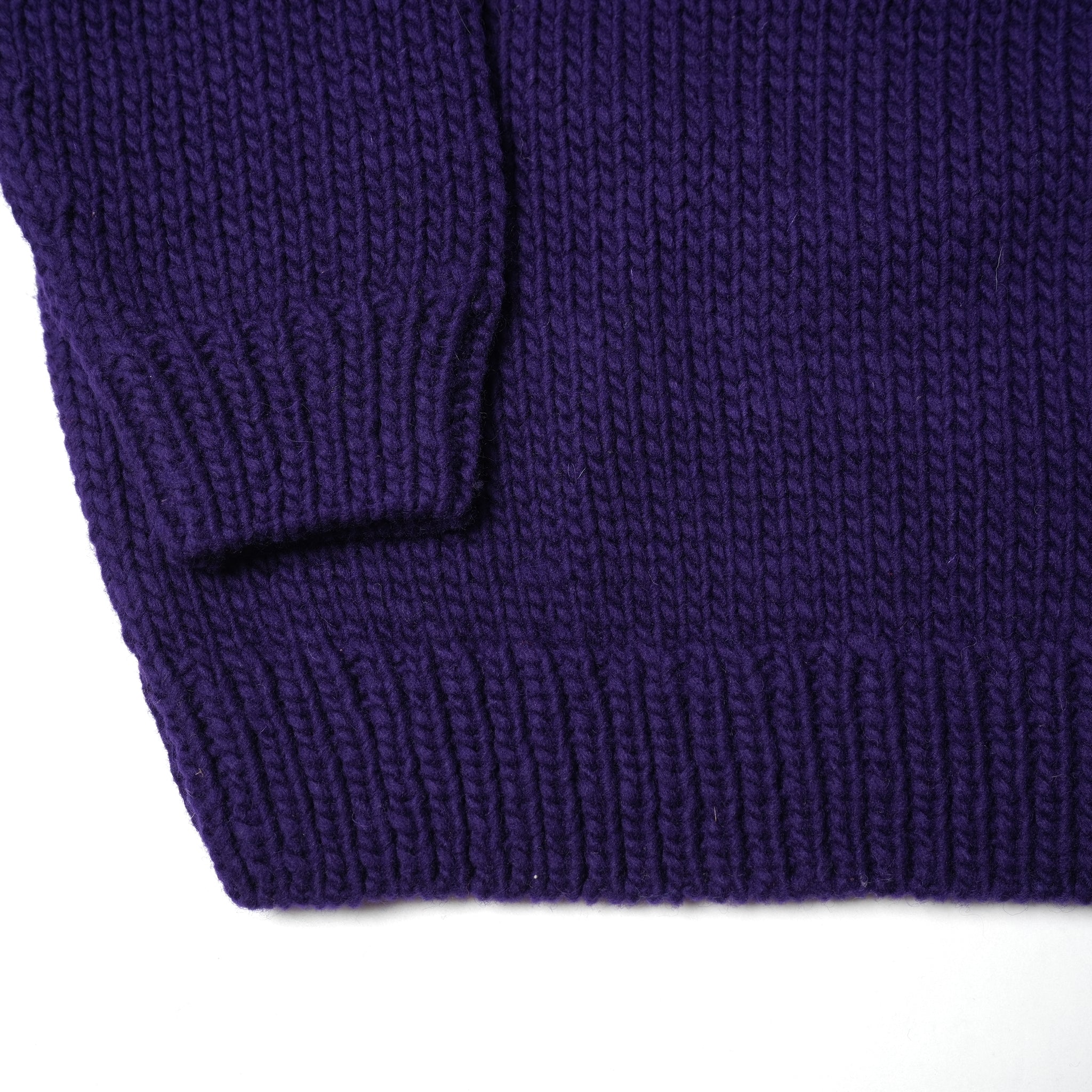 No:tl23f002a | Name:peace hand knit crew | Color:Purple【THRIFTY LOOK_スリフティールック】