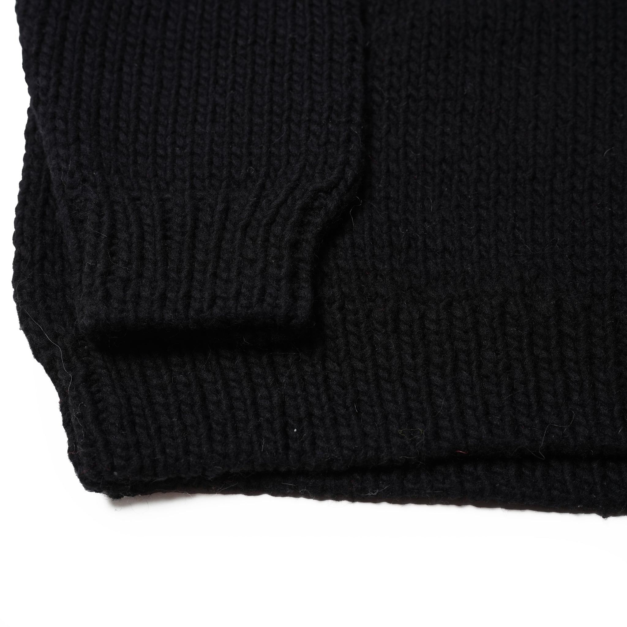 No:tl23f001 | Name:star hand knit crew | Color:Black【THRIFTY LOOK_スリフティールック】