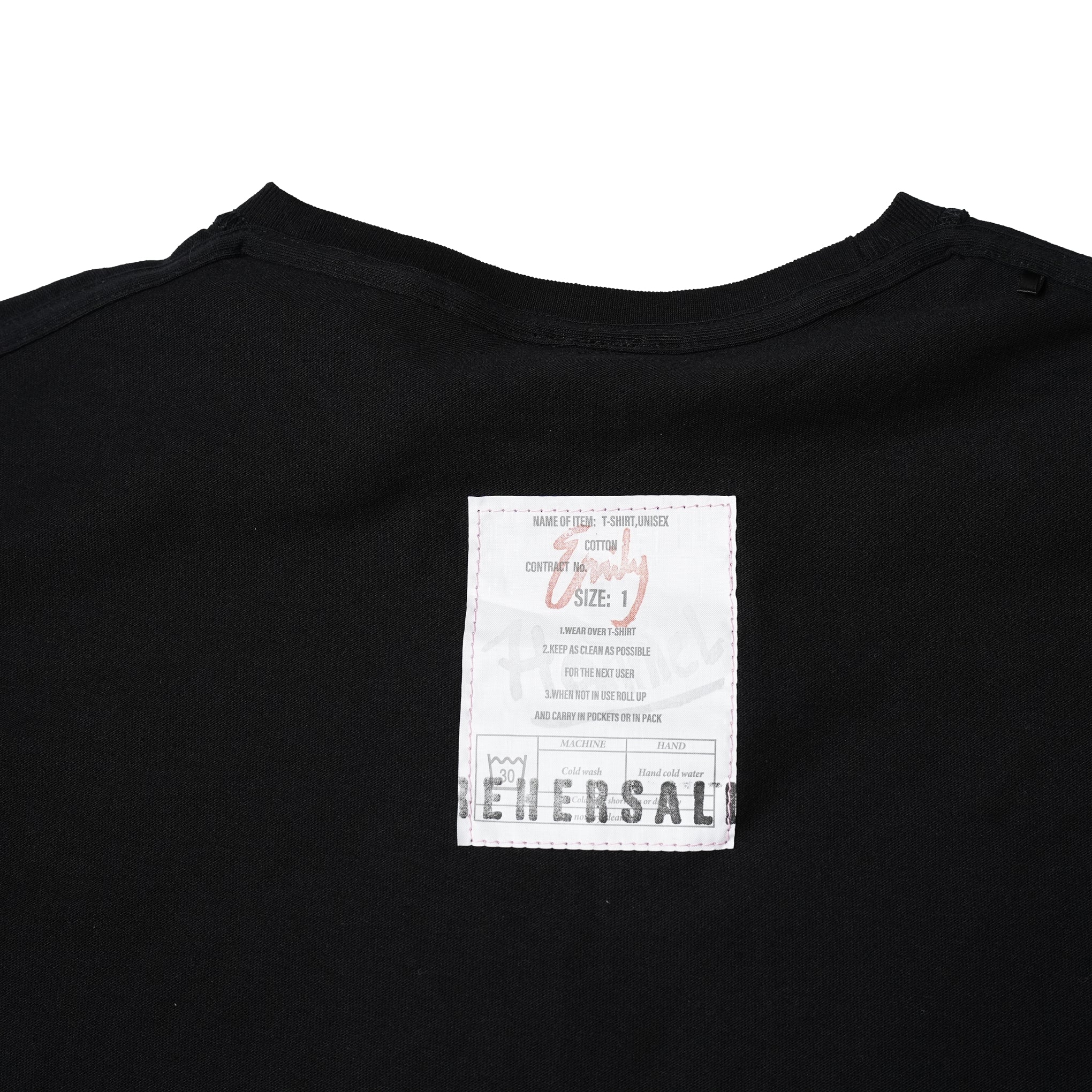 No:MATE-250 | Name:リバーシブルBIG T | Color:Wht/Blk | Size-F【REHERSALL_リハーズオール】