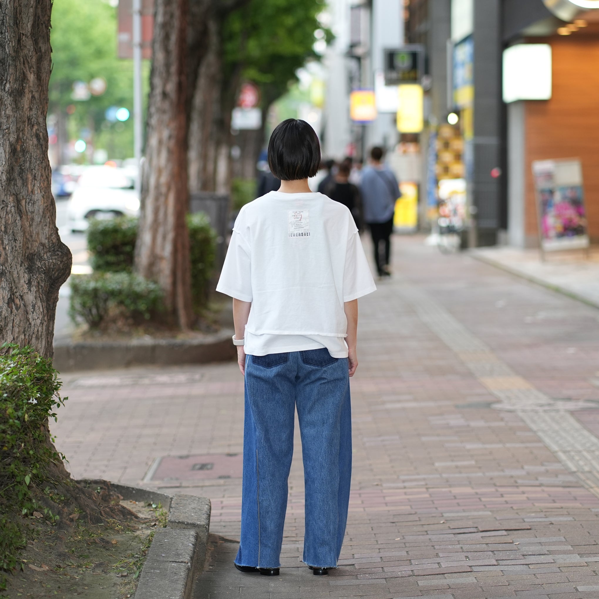 No:MATE-250 | Name:リバーシブルBIG T | Color:Wht/Blk | Size-F【REHERSALL_リハーズオール】