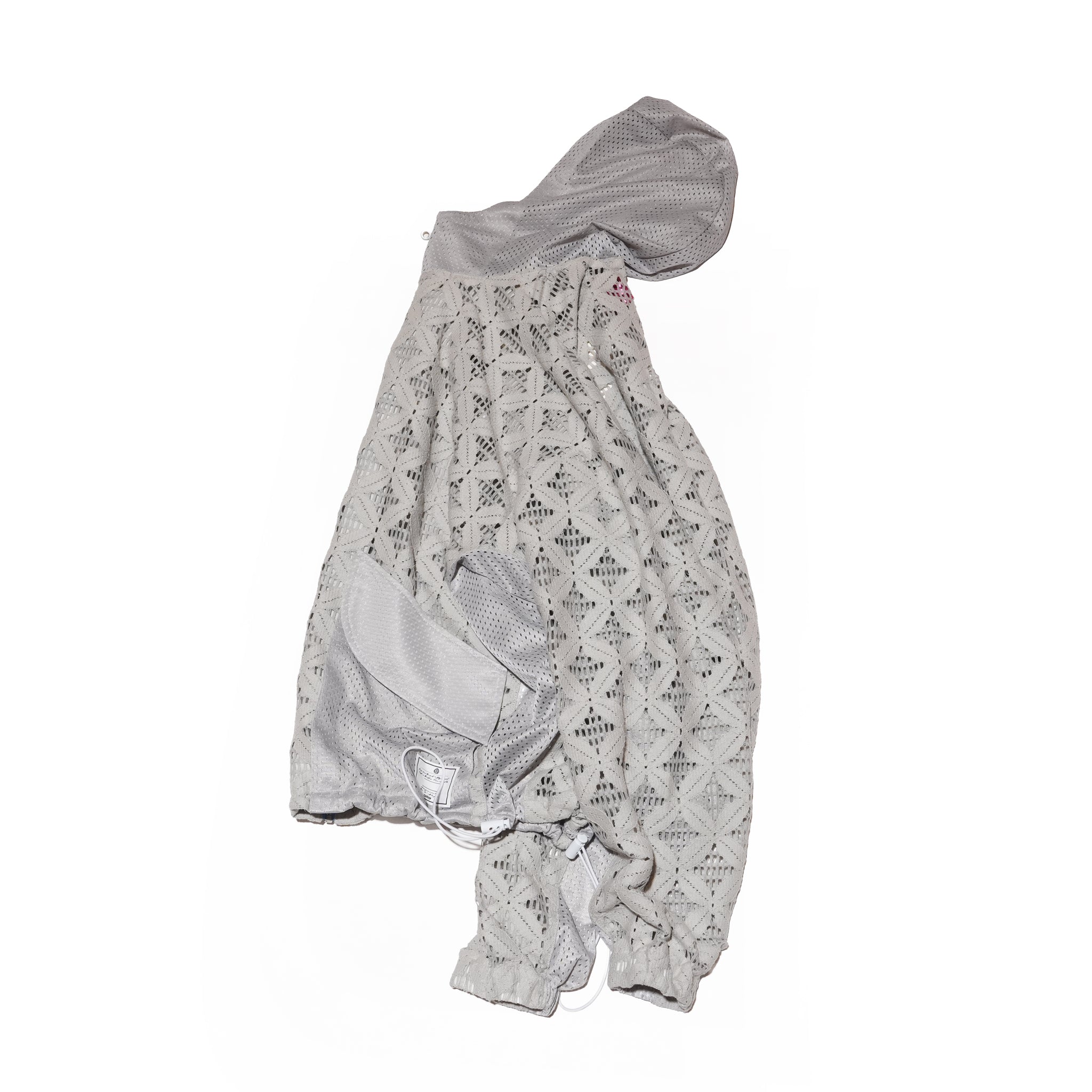 Flower mesh zip hoodie – Gray | EFFECTEN