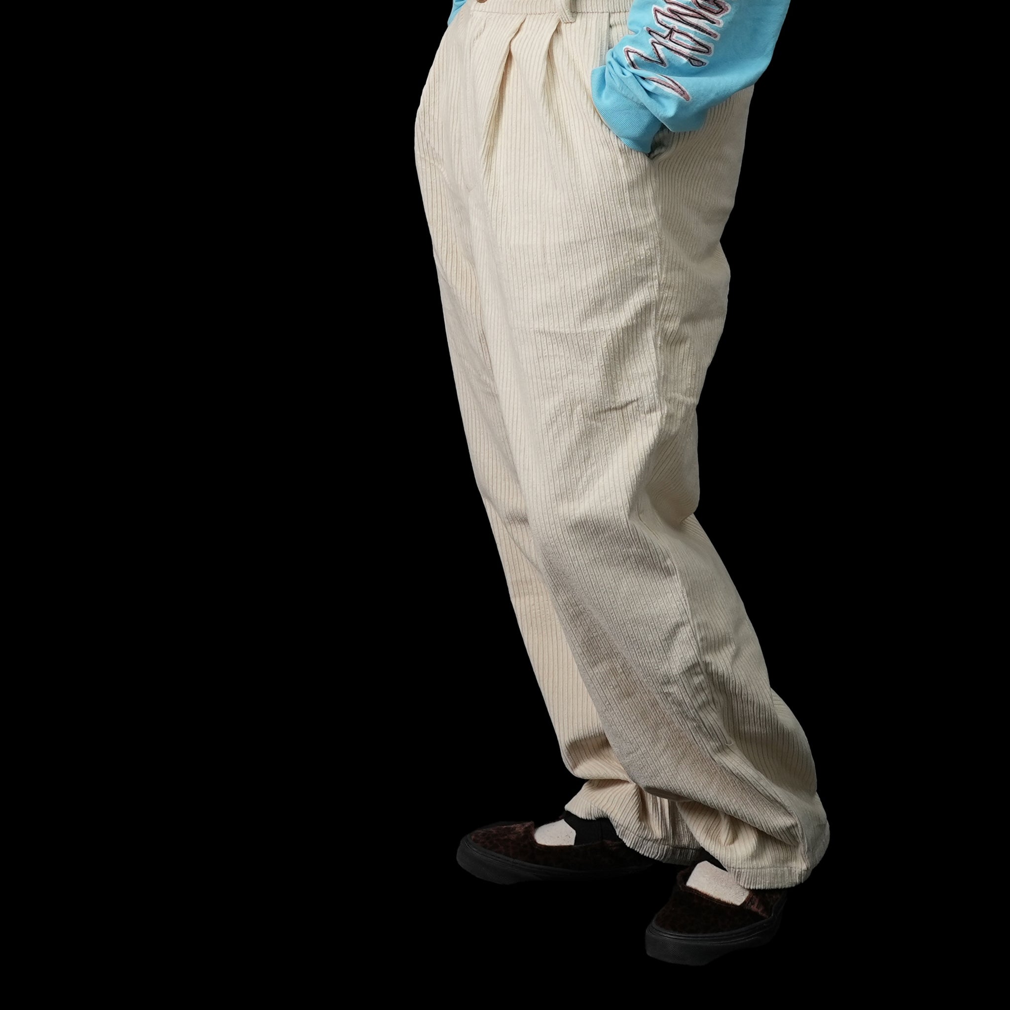 No:co-2023aw03e | Name:EASY WIDE CORDUROYPANTS | Color:Cream【CONICHIWA BONJOUR_コニチワボンジュール】