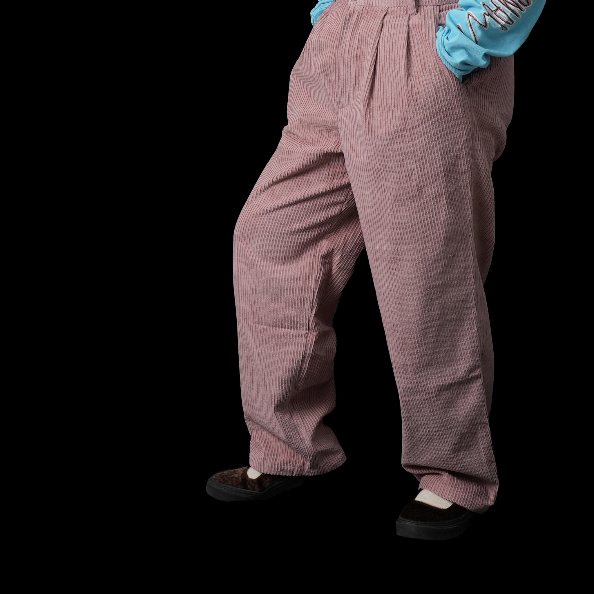 No:co-2023aw03a | Name:EASY WIDE CORDUROY PANTS | Color:Indi Pink【CONICHIWA BONJOUR_コニチワボンジュール】