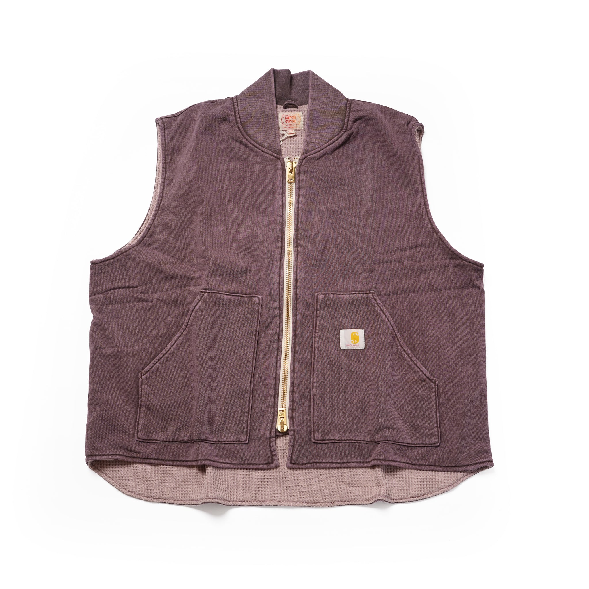 Cleary_Zip Vest | Color_Brown | No_CZ-ImSt-328A_Brown【IMPRESTORE_インプレストア】