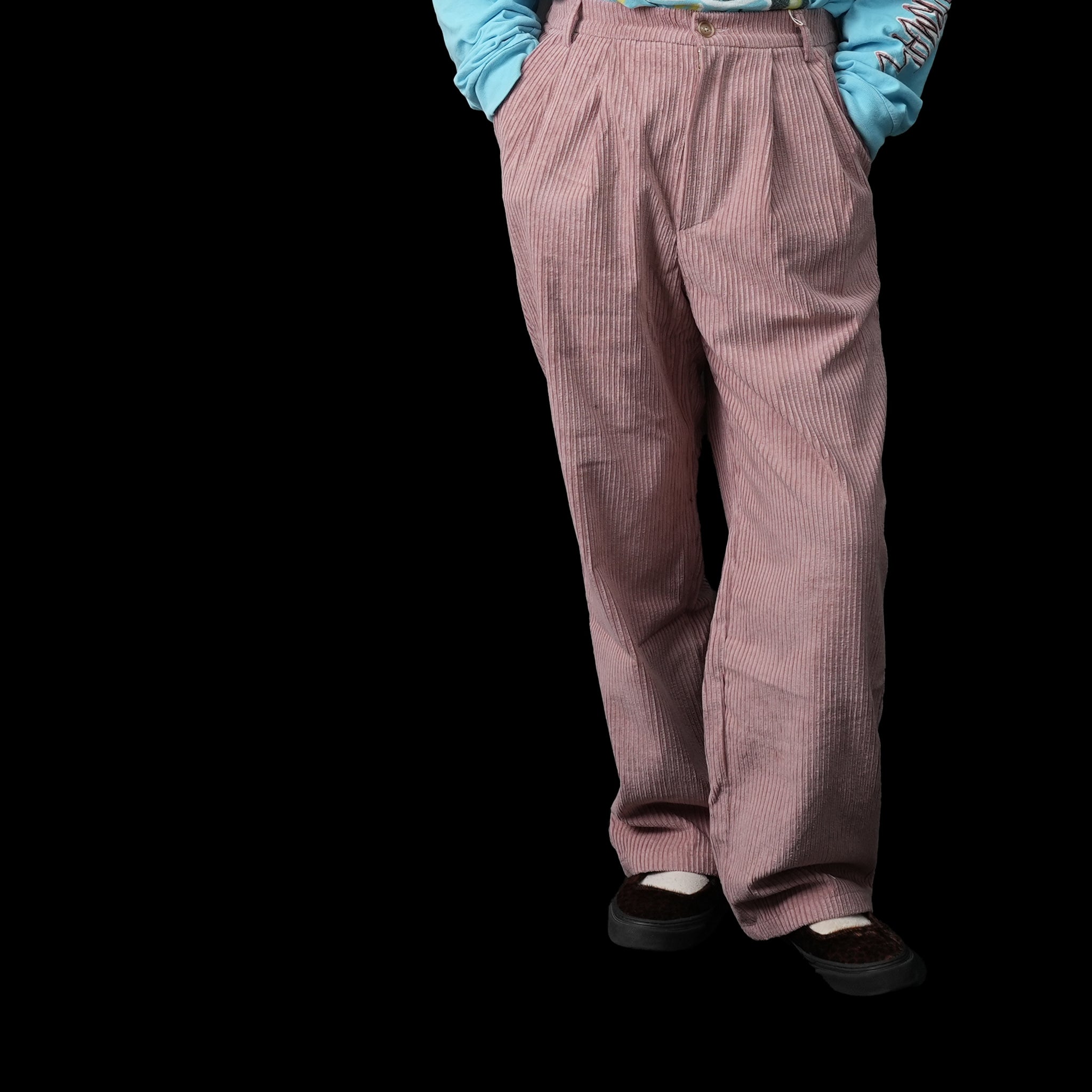 No:co-2023aw03a | Name:EASY WIDE CORDUROY PANTS | Color:Indi Pink【CONICHIWA BONJOUR_コニチワボンジュール】