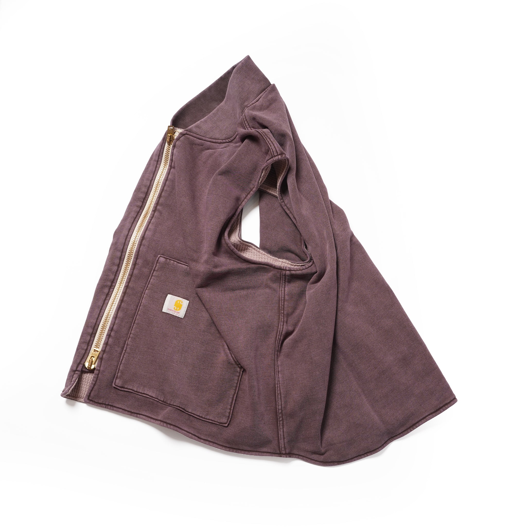 Cleary_Zip Vest | Color_Brown | No_CZ-ImSt-328A_Brown【IMPRESTORE_インプレストア】